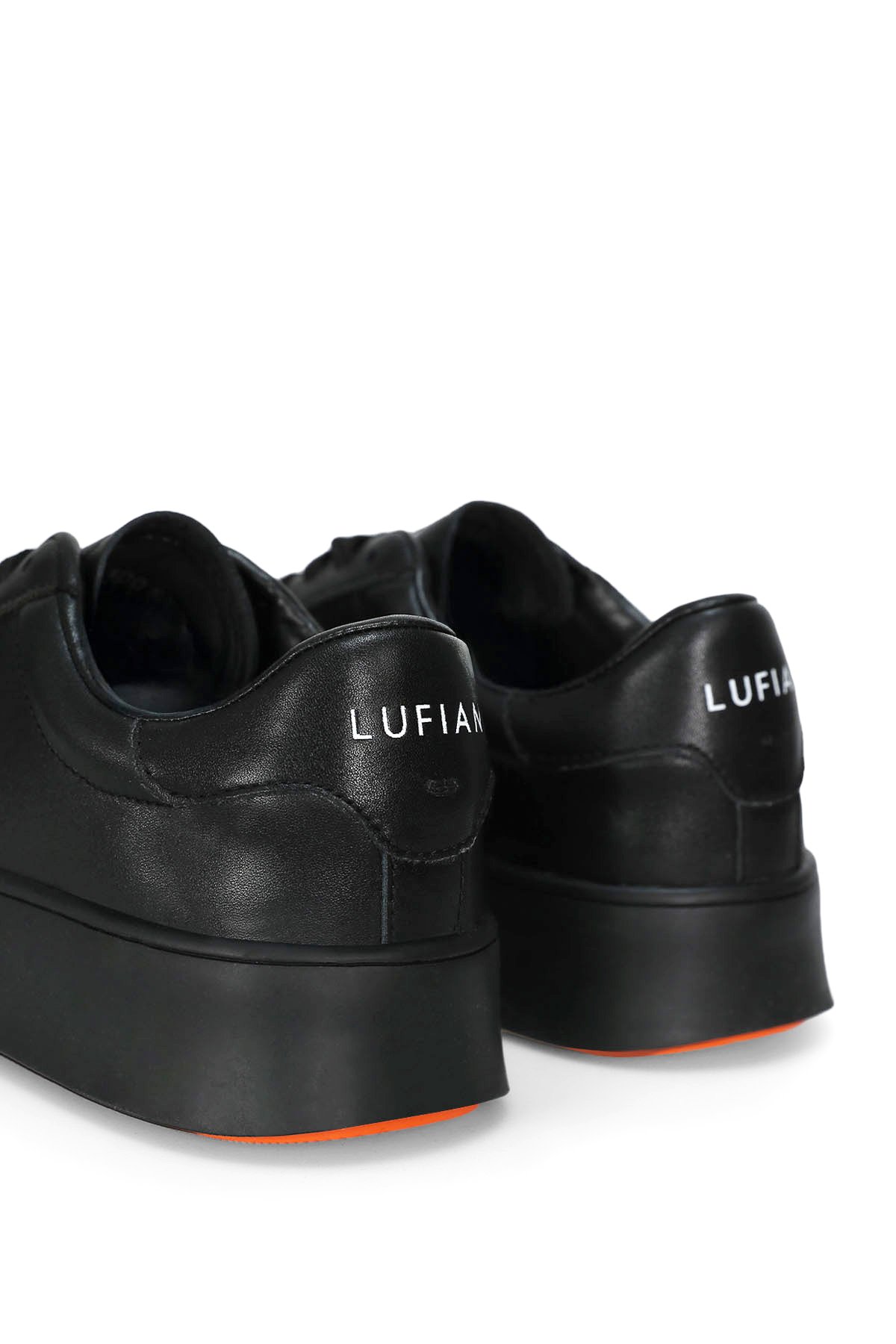 Lufian Lufian 122230051 Adel Kadın Hakiki Deri Klasik Sneaker Siyah | Flo Siyah - 7. görsel