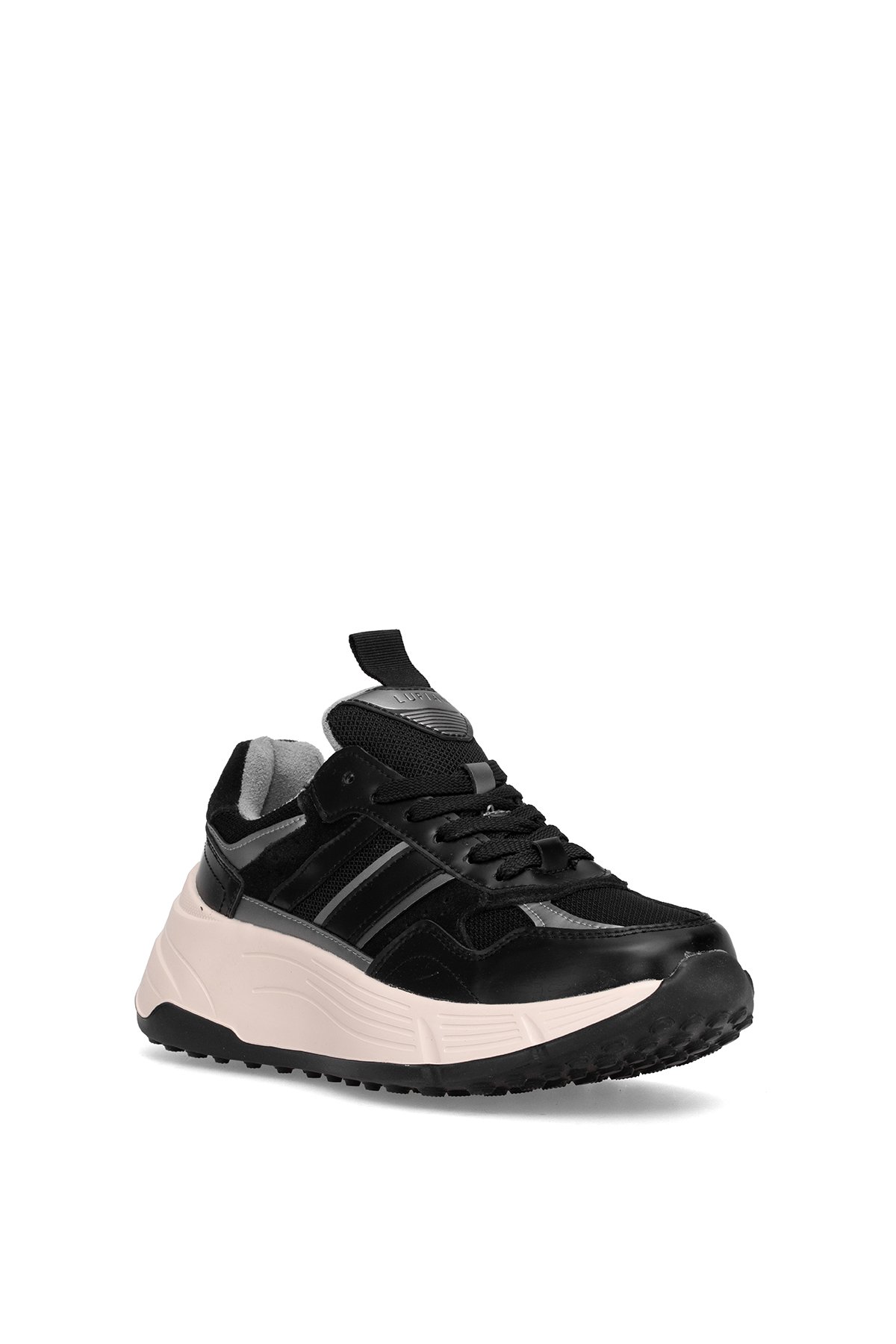 Lufian Lufian 122230033 Martina Kadın Hakiki Deri Klasik Sneaker Siyah | Flo Siyah - 3. görsel