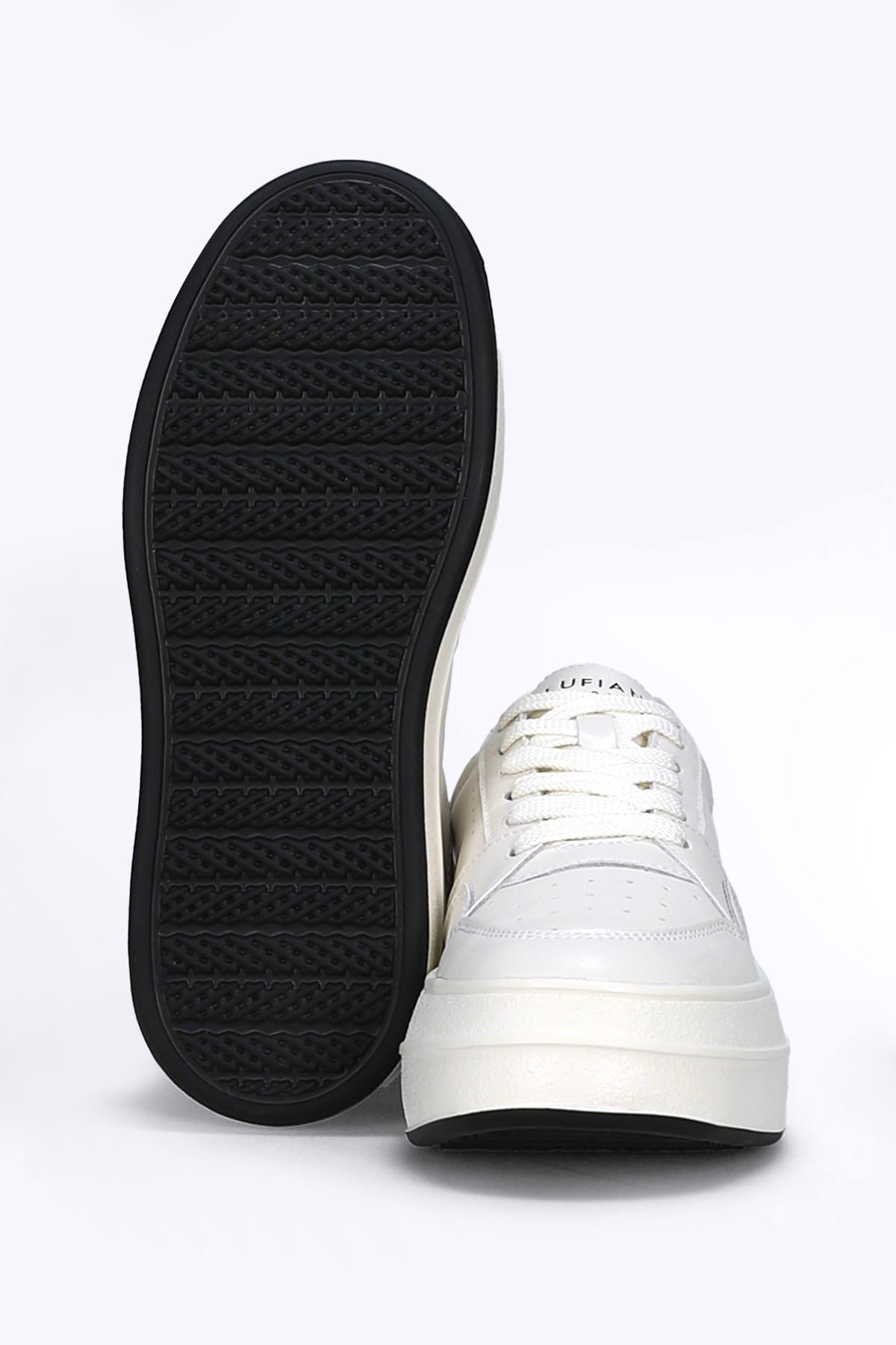 122230040 Vanessa Kadın Hakiki Deri Klasik Sneaker Beyaz - Görsel 6