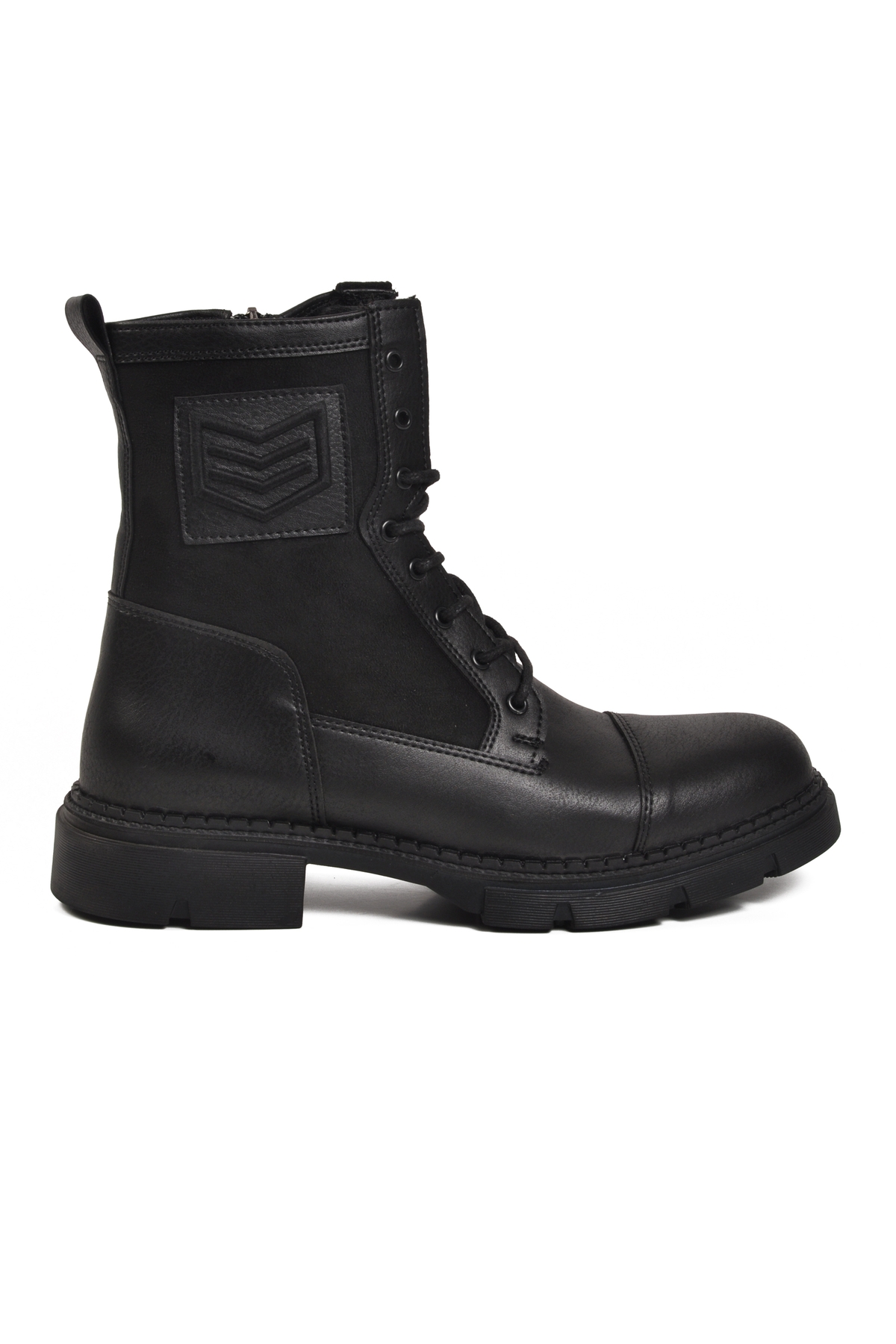 Conteyner Conteyner Siyah Bağcıklı Polarlı Kaymaz Taban Erkek Bot 638 M | Flo Siyah - 2. görsel