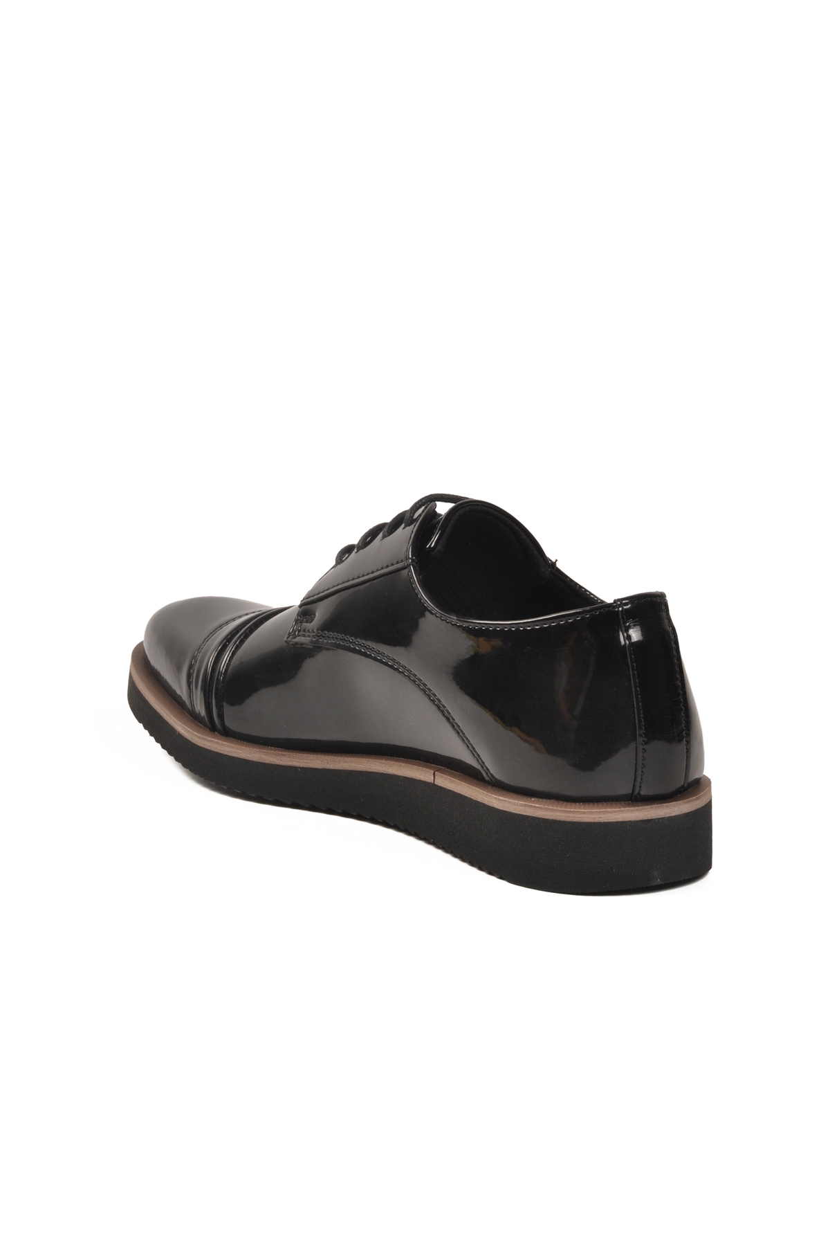 Siyah Rugan Bağcıklı Erkek Casual Ayakkabı 481 M - Görsel 5