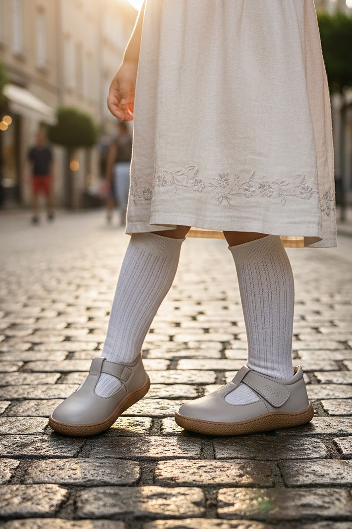 Lija %100 Deri Günlük Kız Çocuk Babet Ayakkabı Bej - Görsel 4