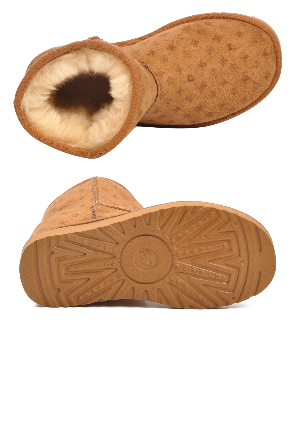 Pierre Cardin Pierre Cardin Taba Süet İçi Kürklü Soğuğa Dirençli Kadın Bot PC-55394 Z | Flo Taba - 6. görsel