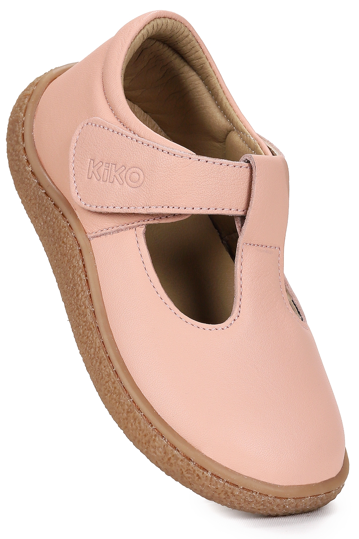 Lija %100 Deri Günlük Kız Çocuk Babet Ayakkabı Pudra - Görsel 5