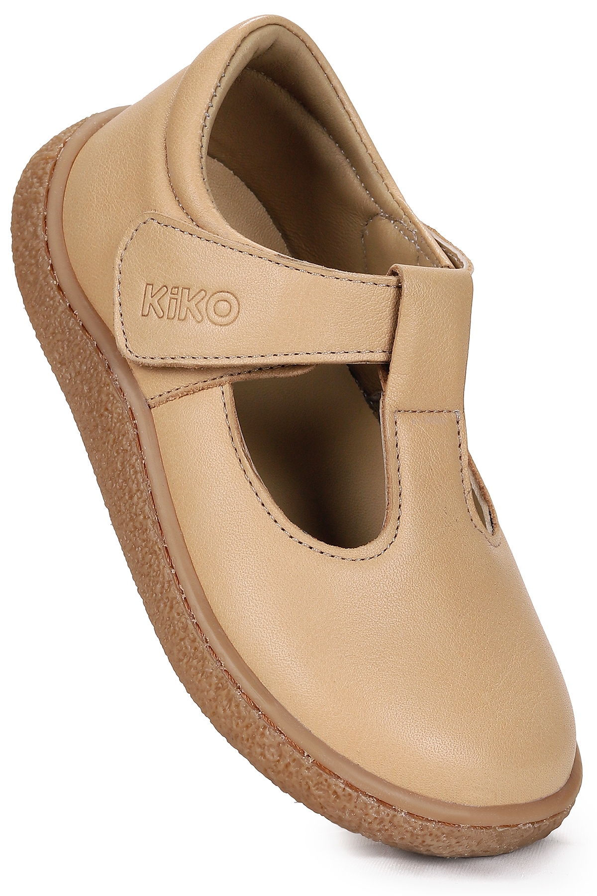 Lija %100 Deri Günlük Kız Çocuk Babet Ayakkabı Açık Taba - Görsel 5