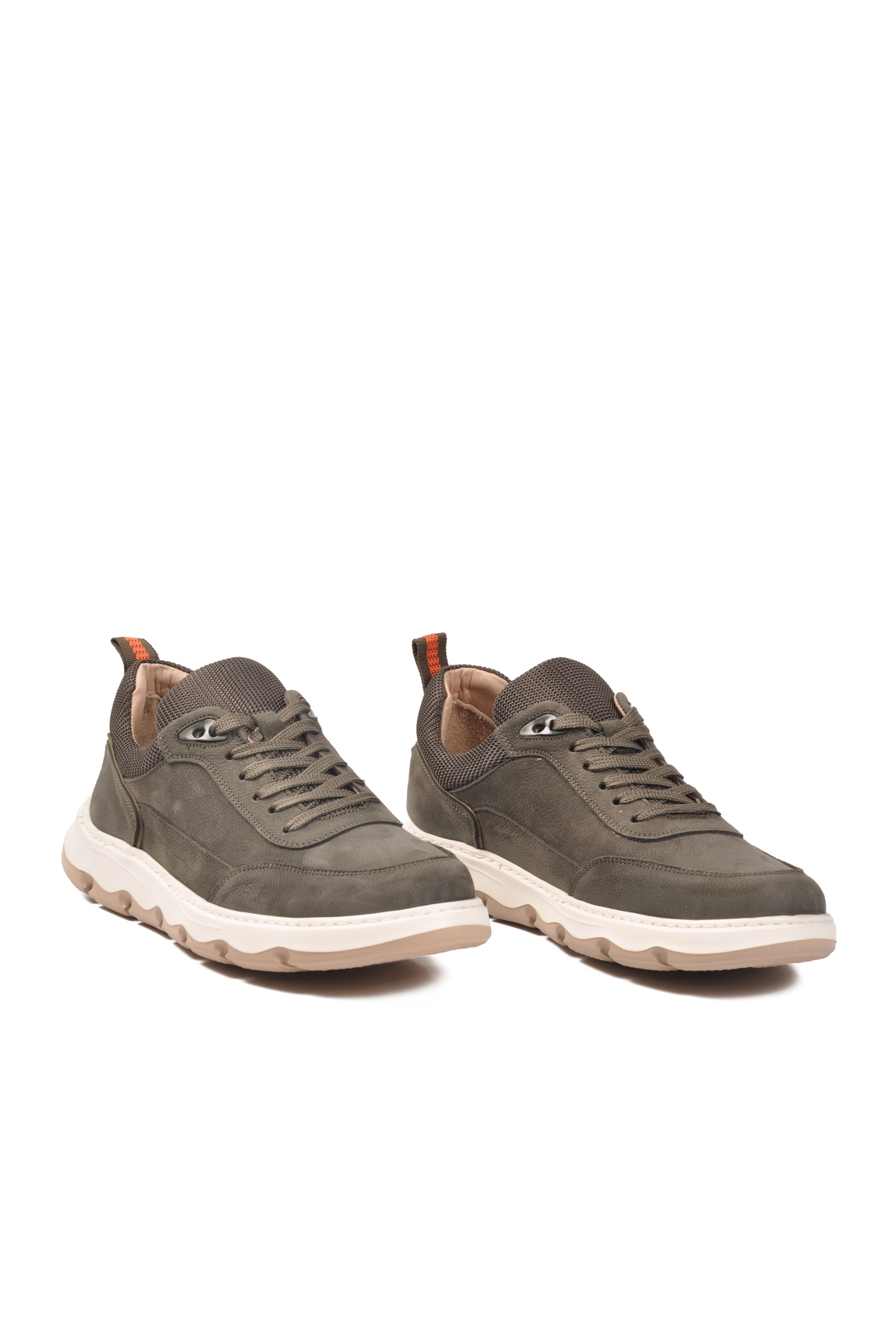 Antrasit Nubuk Hakiki Deri Erkek Casual Ayakkabı 242290 M - Görsel 4