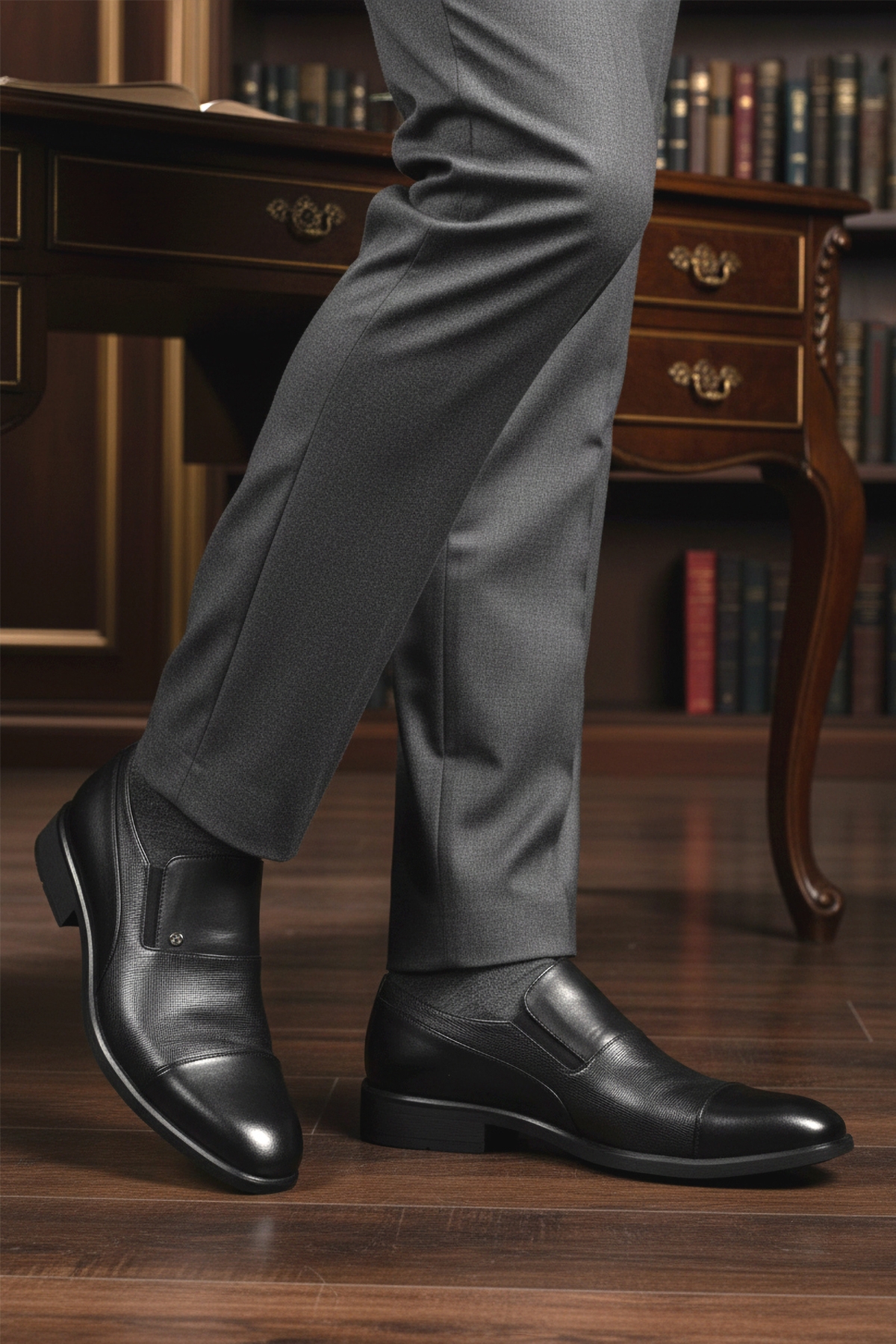 Ayakmod Ayakmod Siyah Hakiki Deri Erkek Klasik Ayakkabı 00811-26K M | Flo Siyah - 4. görsel