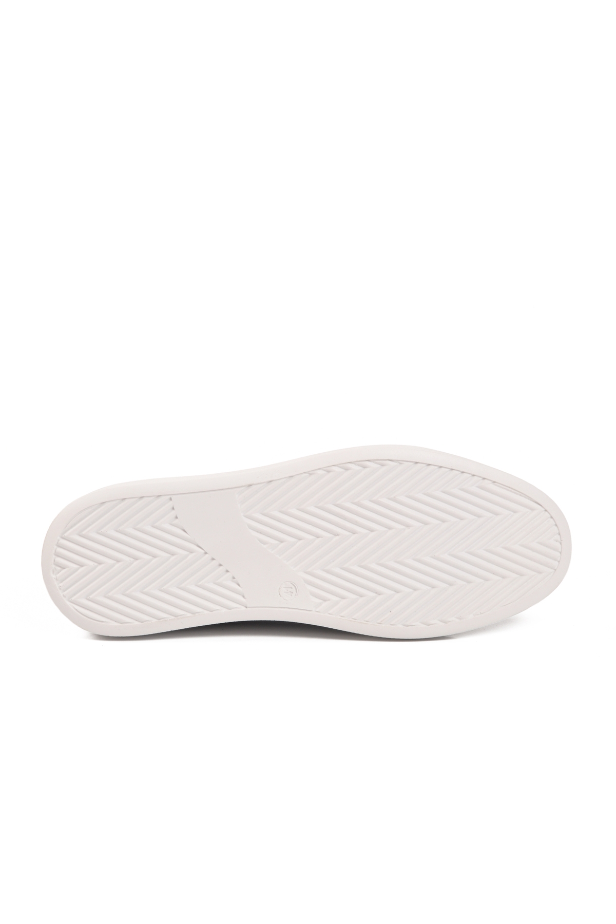 Siyah Beyaz Bağcıklı Cilt Hafif Esnek Erkek Sneaker 179 M - Görsel 6