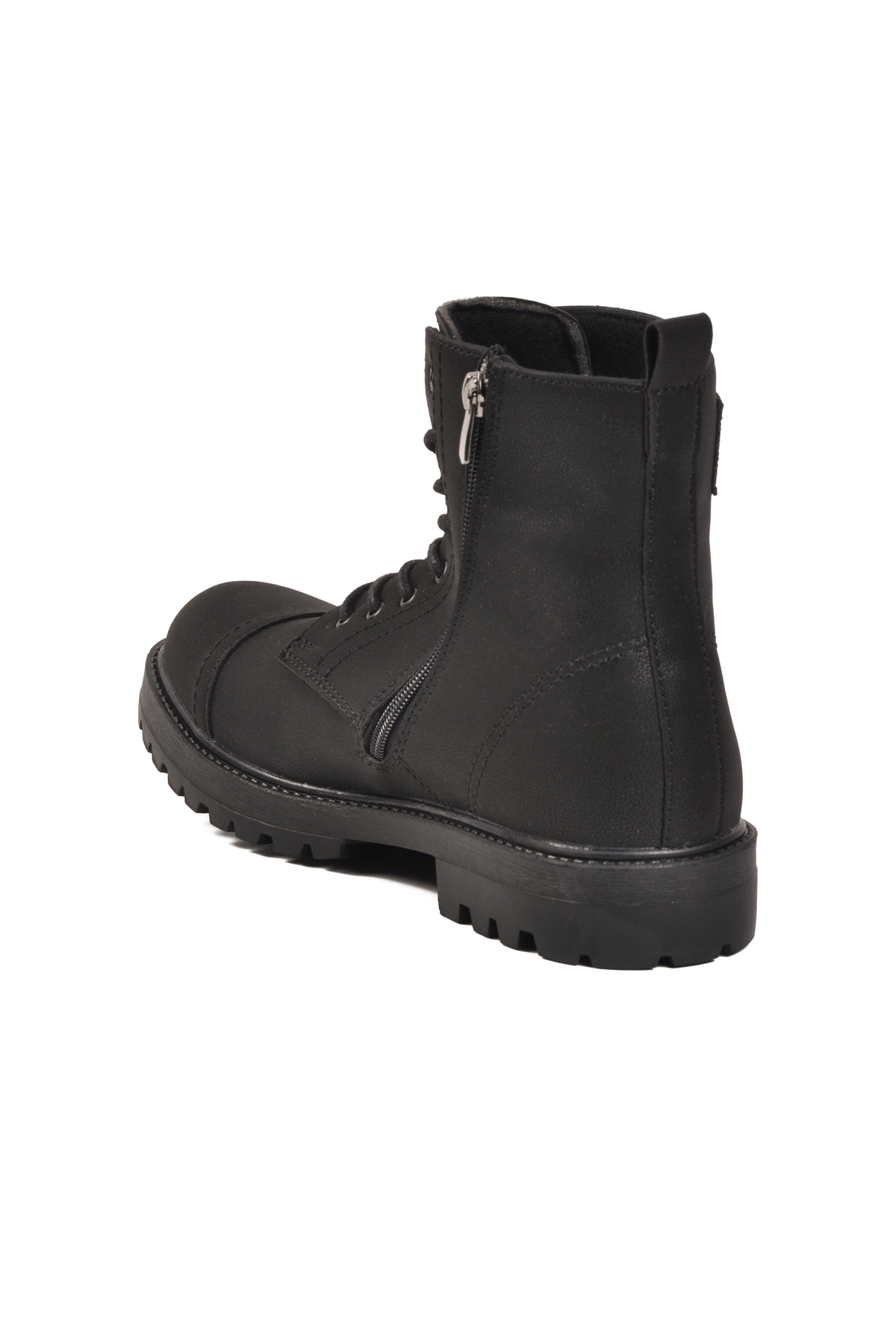 Conteyner Conteyner Siyah Polarlı Fermuarlı Bağcıklı Kaymaz Erkek Bot 856 M | Flo Siyah - 5. görsel