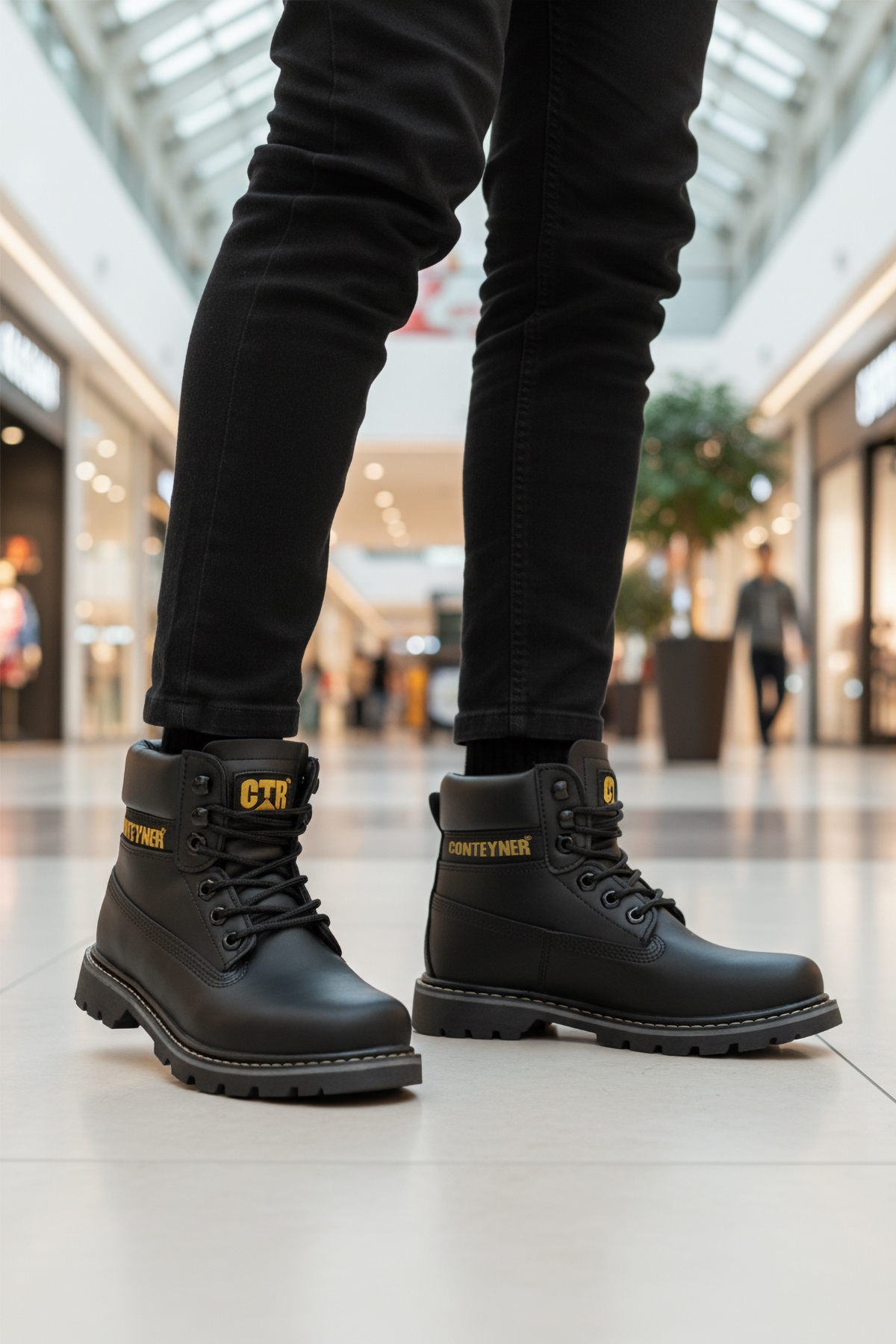 Conteyner Conteyner Siyah Soğuğa Dirençli Kaymaz Unisex Bot 922 G | Flo Siyah - 4. görsel