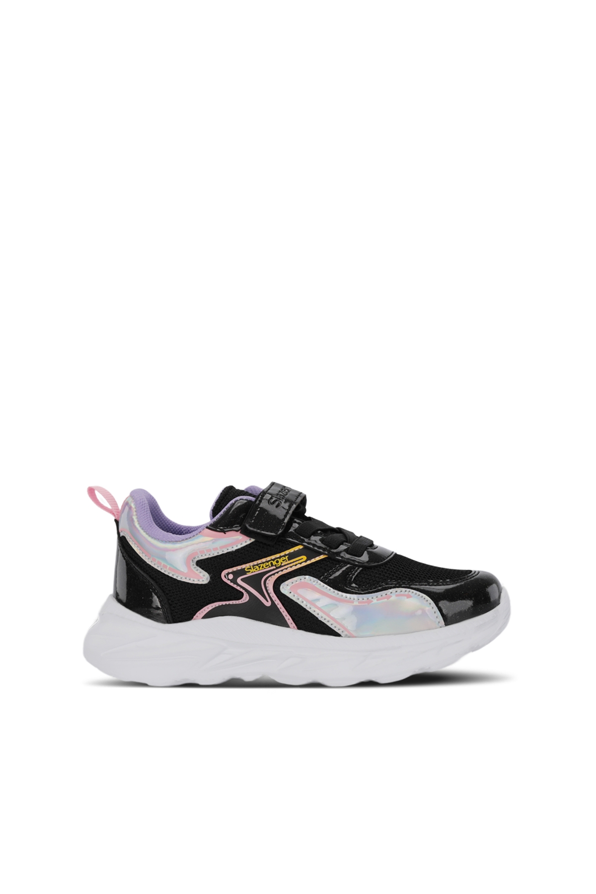 KAROLIS Kız Çocuk Cırt Cırtlı Siyah / Mor Günlük Spor Ayakkabısı - Görsel 2