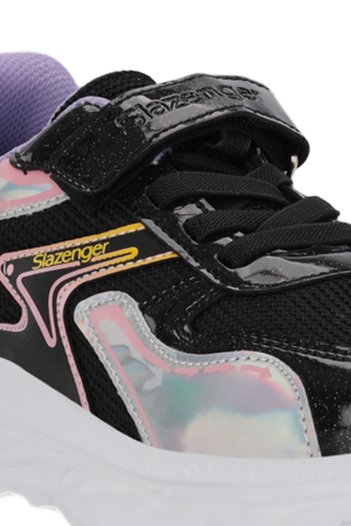 KAROLIS Kız Çocuk Cırt Cırtlı Siyah / Mor Günlük Spor Ayakkabısı - Görsel 5