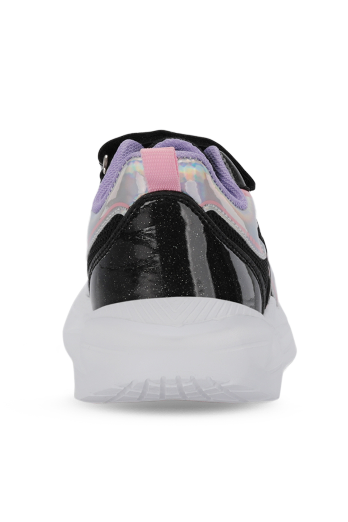 KAROLIS Kız Çocuk Cırt Cırtlı Siyah / Mor Günlük Spor Ayakkabısı - Görsel 7