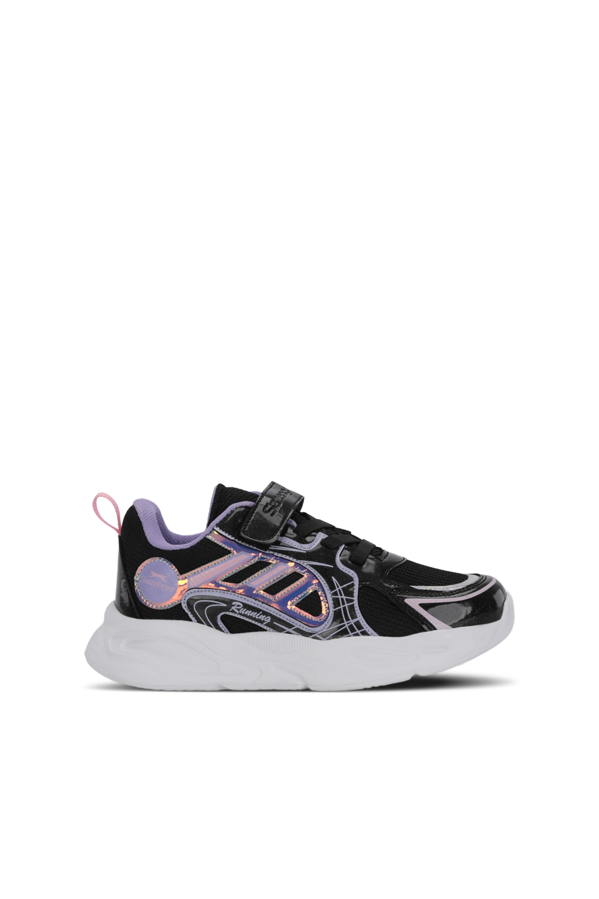 KELSY Kız Çocuk Cırt Cırtlı Siyah / Mor Günlük Spor Ayakkabısı - Görsel 2