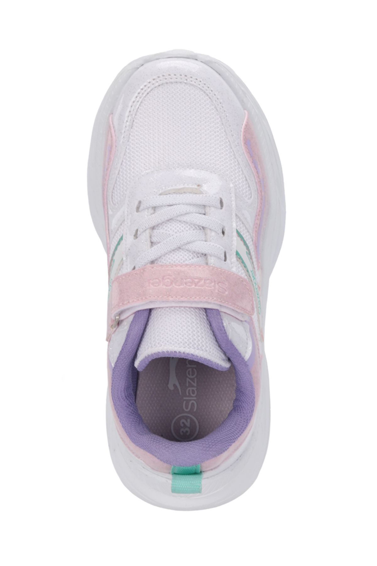 KAROLIS Kız Çocuk Cırt Cırtlı Beyaz / Pembe Günlük Spor Ayakkabısı - Görsel 6