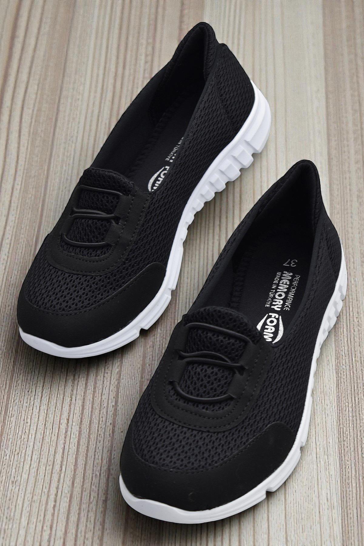 130 Memmory Taban ORTOPEDİK Yazlık Kadın Spor Ayakkabı Bağcıksız Babet - Görsel 5