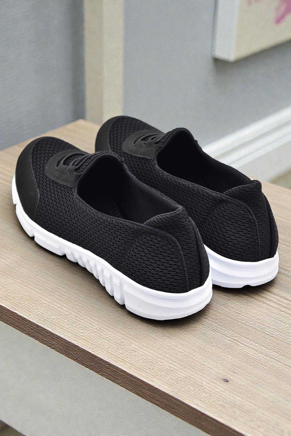 130 Memmory Taban ORTOPEDİK Yazlık Kadın Spor Ayakkabı Bağcıksız Babet - Görsel 6