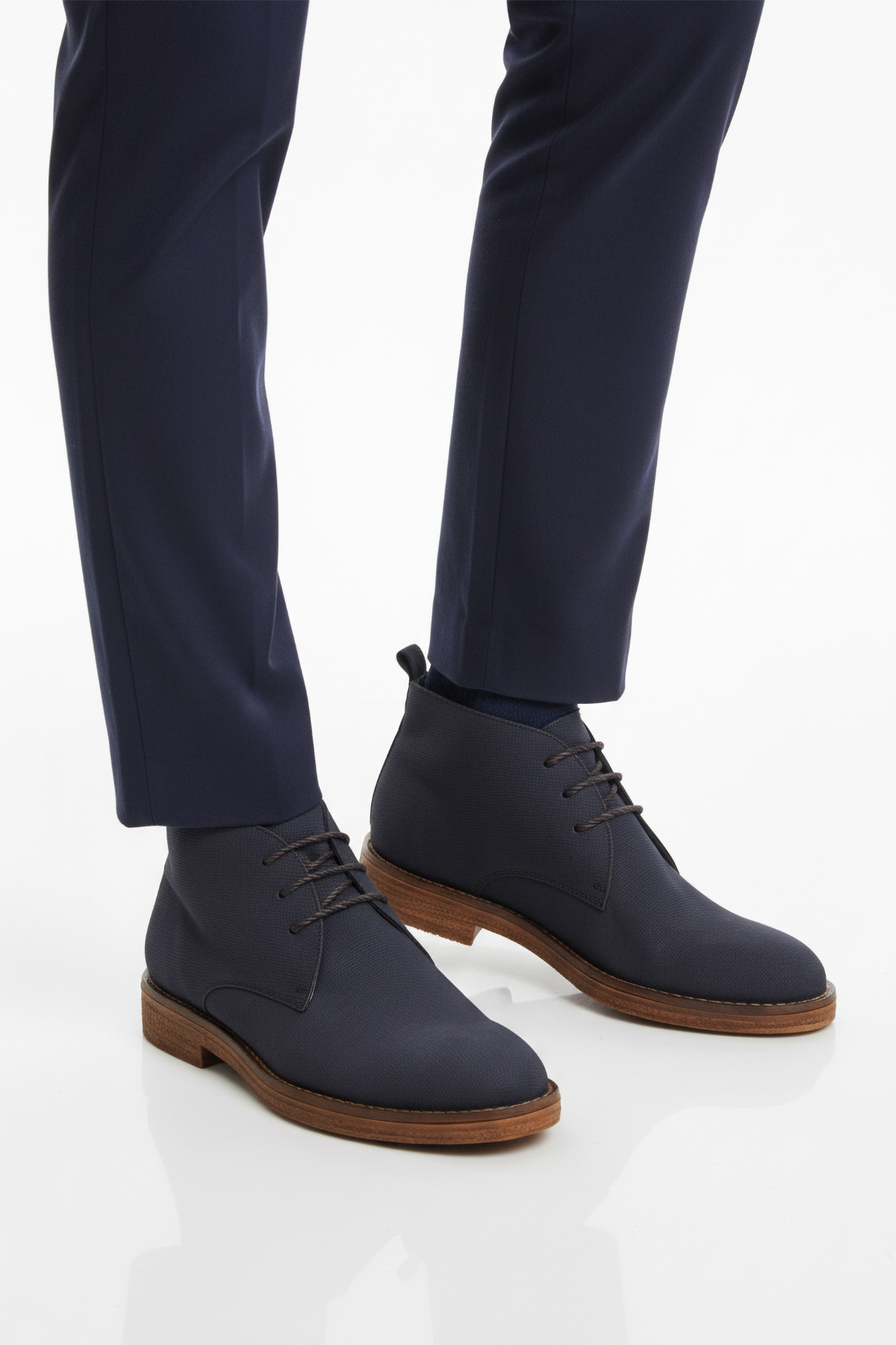Ayakmod Ayakmod Po 235 Hakiki Deri Lacivert Erkek Klasik Bot | Flo Lacivert - 4. görsel
