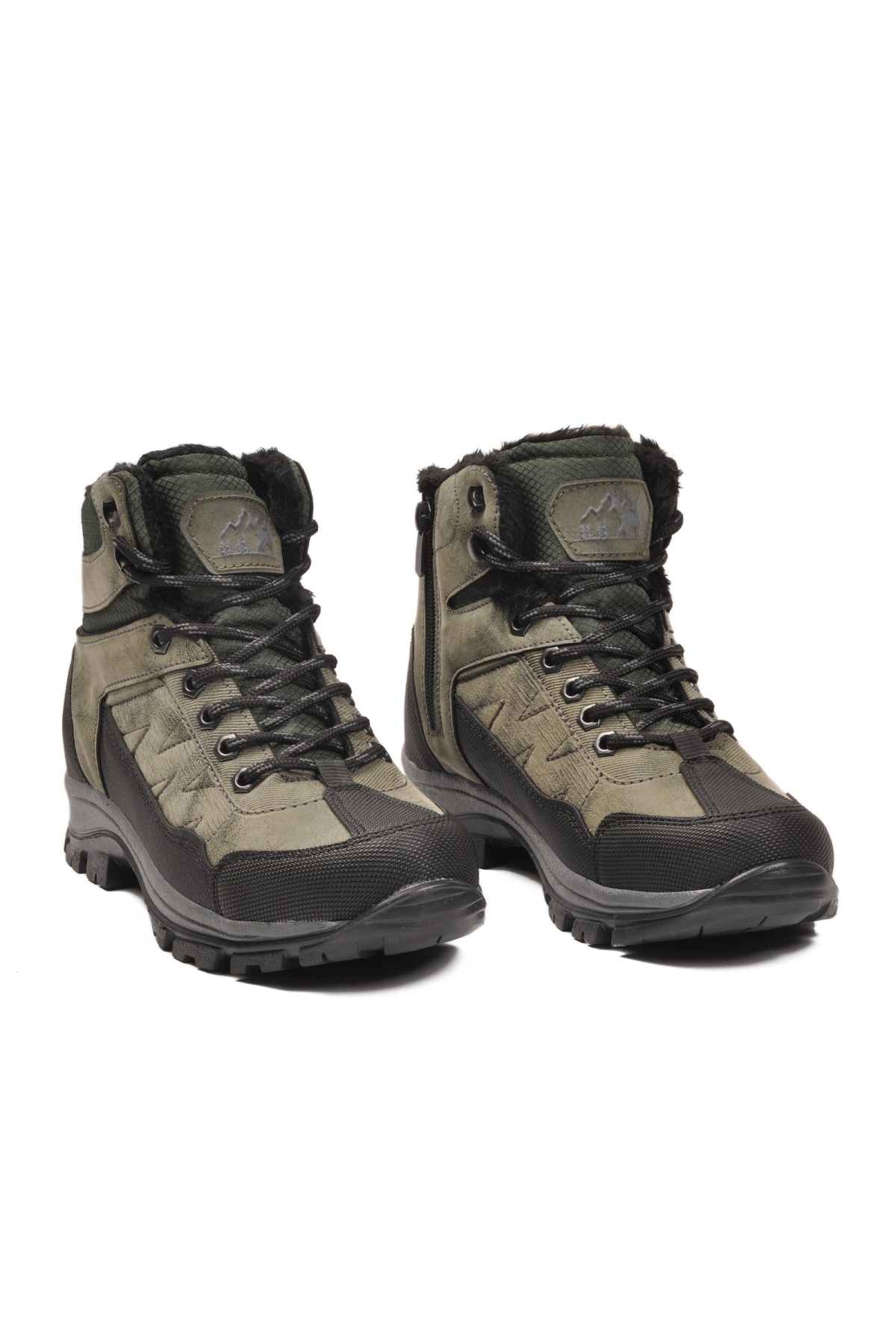 Walkway Walkway 980 İçi Kürklü Kaymaz Soğuğa Dirençli Haki Unisex Bot | Flo Haki - 2. görsel