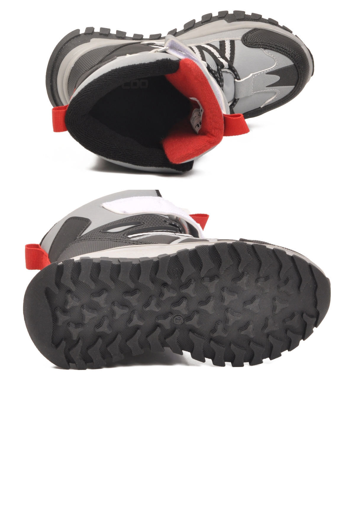 Hilly P Gri Kaymaz Soğuğa Dirençli Cırtlı Unisex Çocuk Bot - Görsel 6