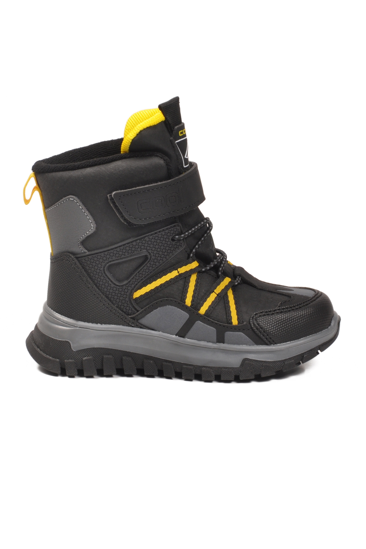 Cool Cool Hilly P Siyah Kaymaz Soğuğa Dirençli Cırtlı Unisex Çocuk Bot | Flo Siyah - 4. görsel