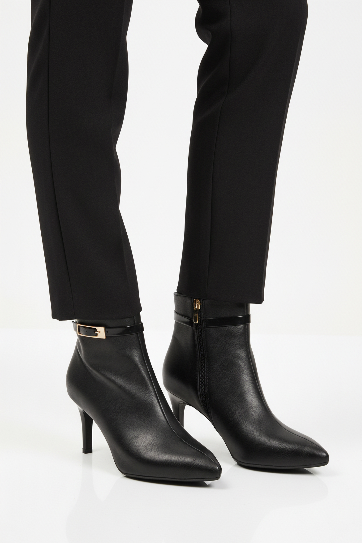 Ayakmod Ayakmod 2611 Siyah Polarlı İnce Topuklu Kadın Bot | Flo Siyah - 3. görsel