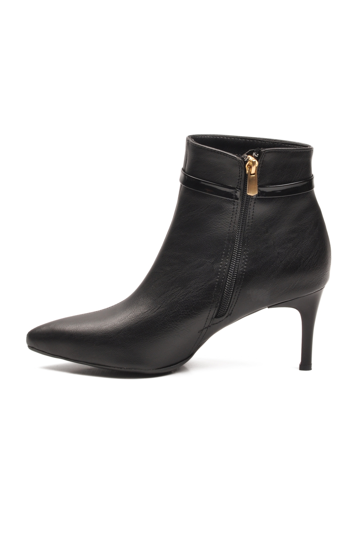 Ayakmod Ayakmod 2611 Siyah Polarlı İnce Topuklu Kadın Bot | Flo Siyah - 6. görsel