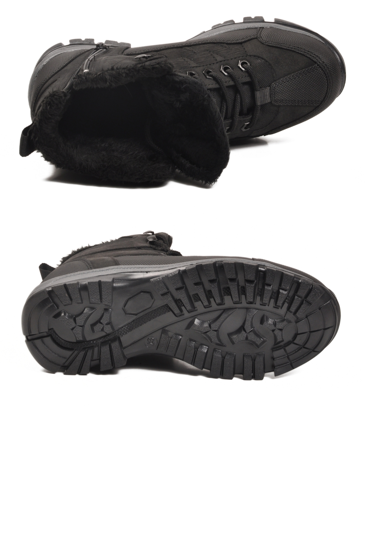 Walkway Walkway 980 İçi Kürklü Kaymaz Soğuğa Dirençli Siyah Unisex Bot | Flo Siyah - 6. görsel