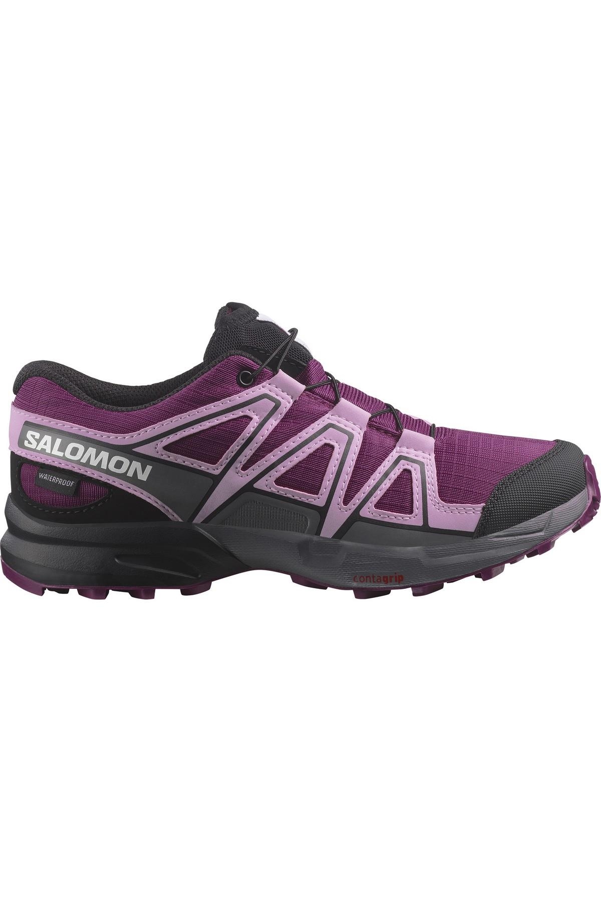 Salomon Salomon Gri L47574300 Speedcross Cswp J Çocuk Outdoor Ayakkabısı | Flo Gri - 2. görsel
