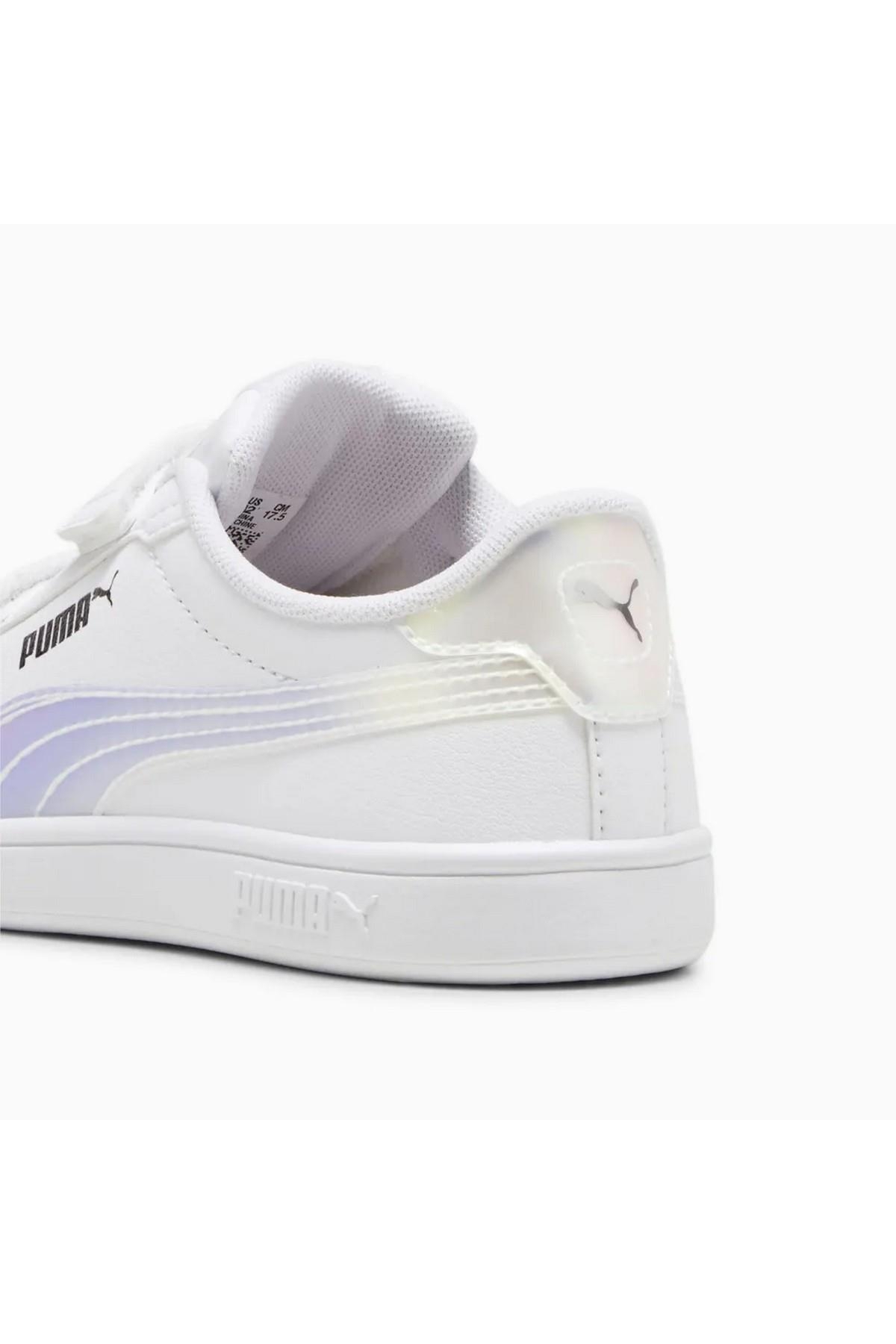 Puma Puma Beyaz 39829301 Smash 3.0 Holo 2.0 V Ps Çocuk Günlük Spor Ayakkabı Sneaker | Flo Beyaz - 4. görsel