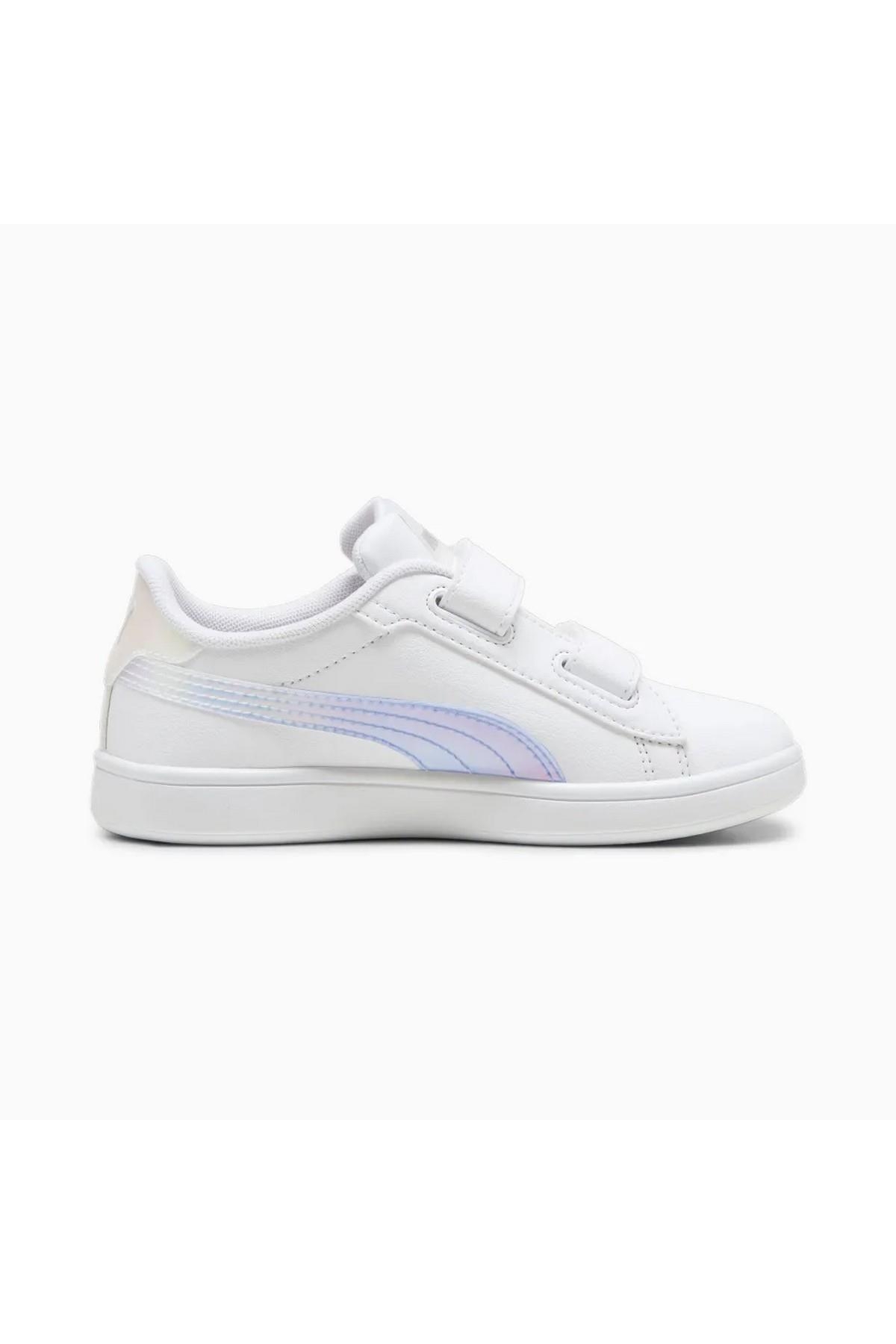 Puma Puma Beyaz 39829301 Smash 3.0 Holo 2.0 V Ps Çocuk Günlük Spor Ayakkabı Sneaker | Flo Beyaz - 6. görsel