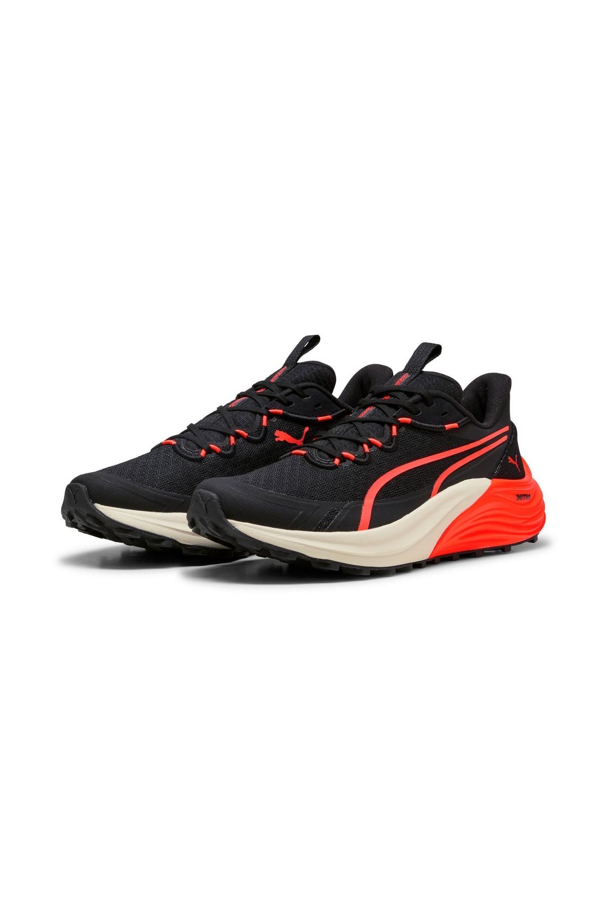 Puma Puma Siyah 31079102 Electrify Nitro 4 Trail Erkek Koşu Ayakkabısı Sneaker | Flo Siyah - 2. görsel