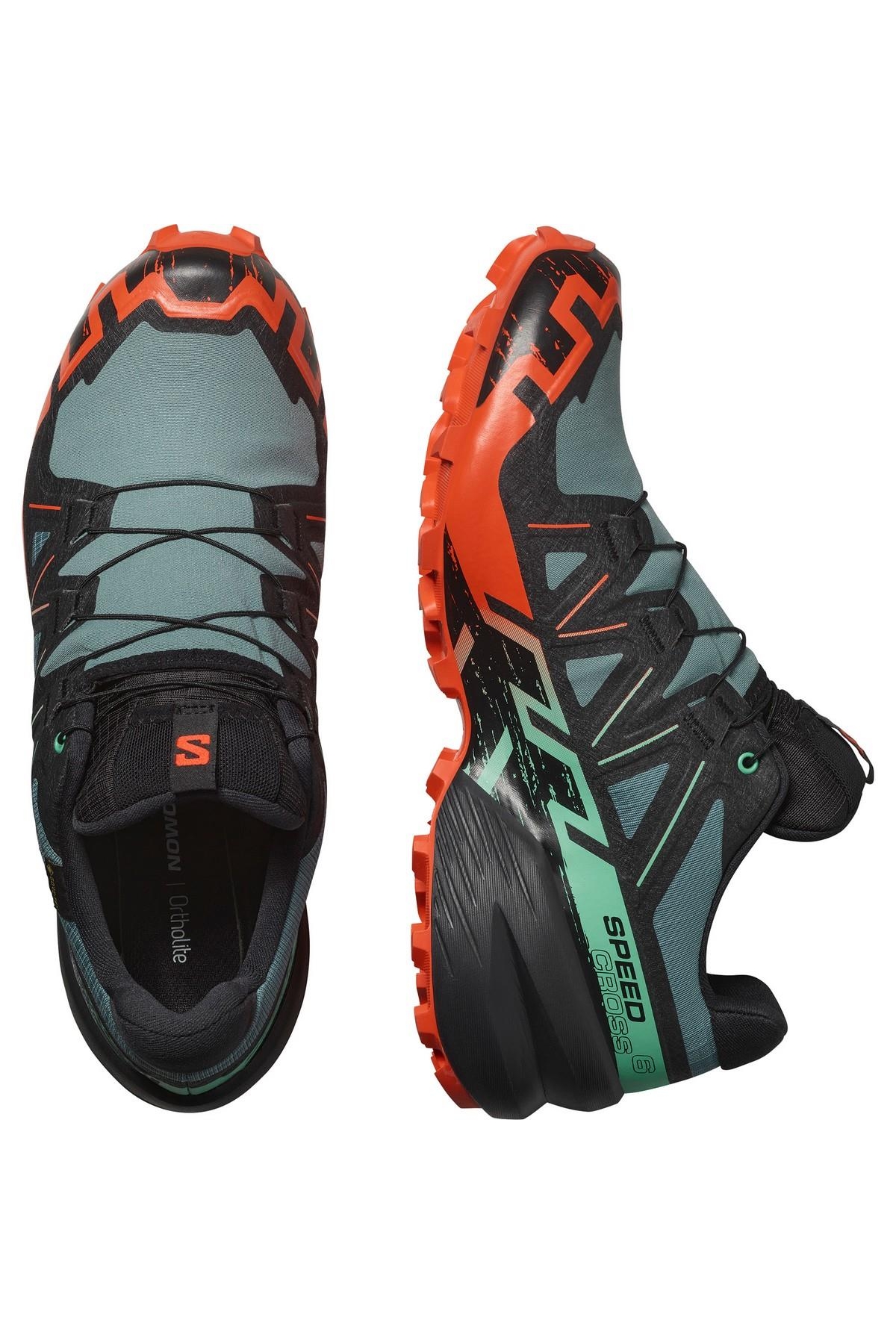 Salomon Salomon Yeşil L47701300 Speedcross 6 Gtx Erkek Koşu Ayakkabısı Sneaker | Flo Yeşil - 4. görsel