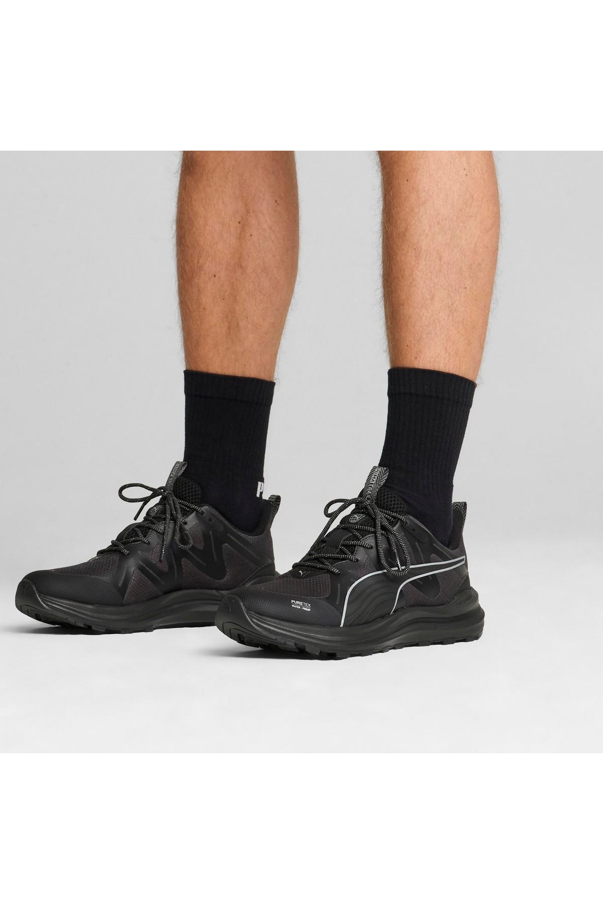 Puma Puma Siyah 31009501 Reflect Lite Trail Ptx Erkek Koşu Ayakkabısı Sneaker | Flo Siyah - 8. görsel