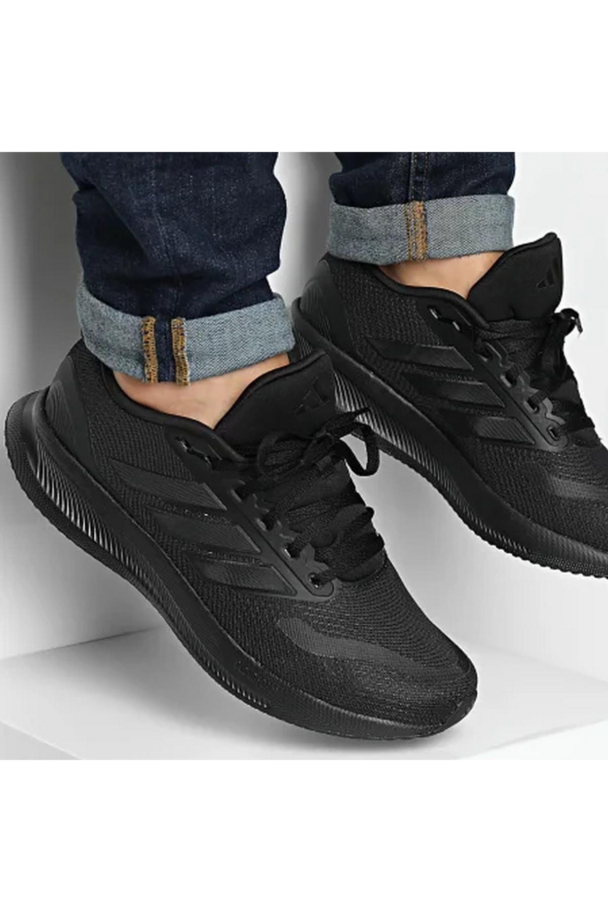 Adidas Adidas Siyah IE8812 Runfalcon 5 Erkek Koşu Ayakkabısı Sneaker | Flo Siyah - 3. görsel