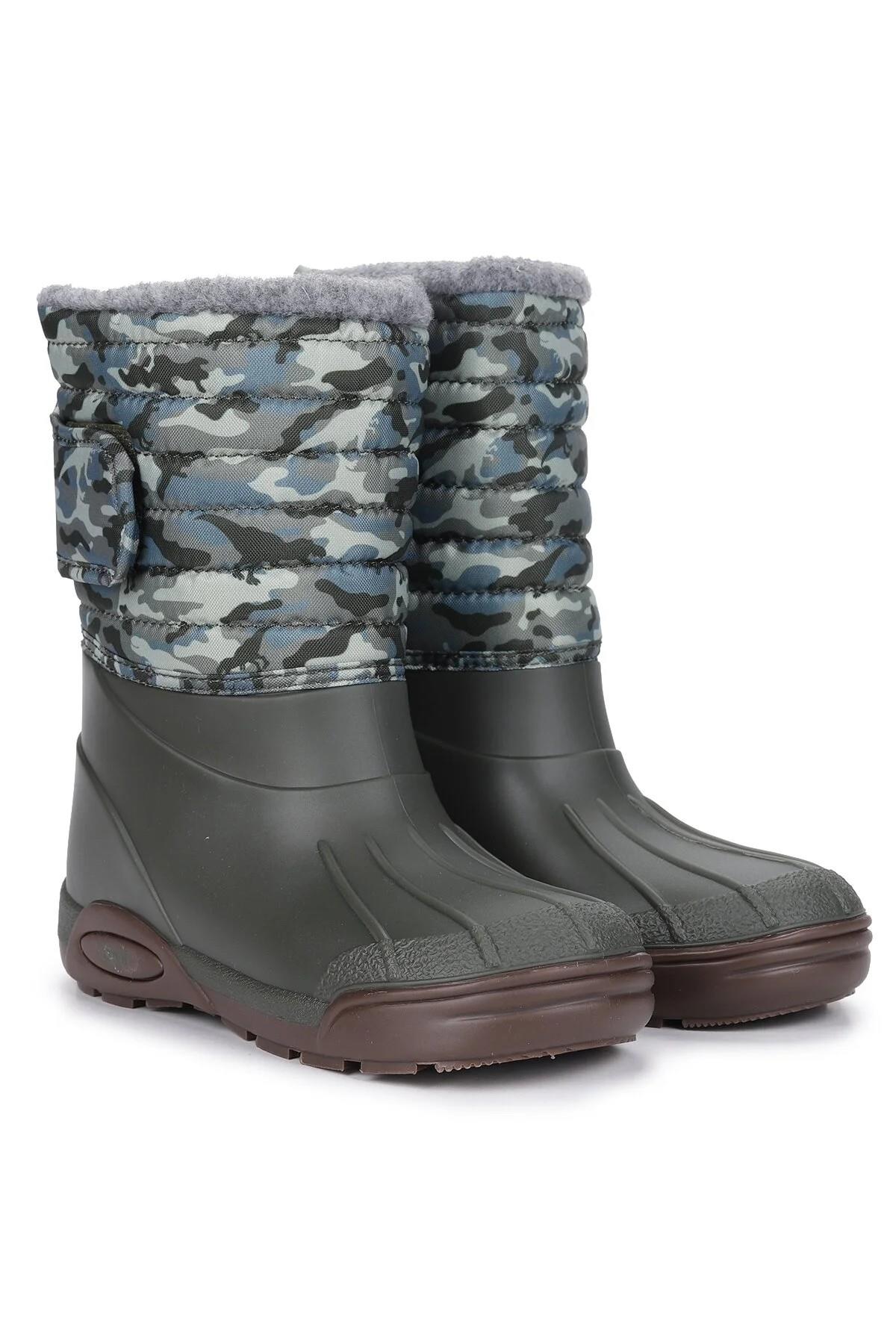 Igor Igor Haki W10210-042 Topo Ski Camo Çocuk Yağmur Çizmesi Bot | Flo Haki - 4. görsel