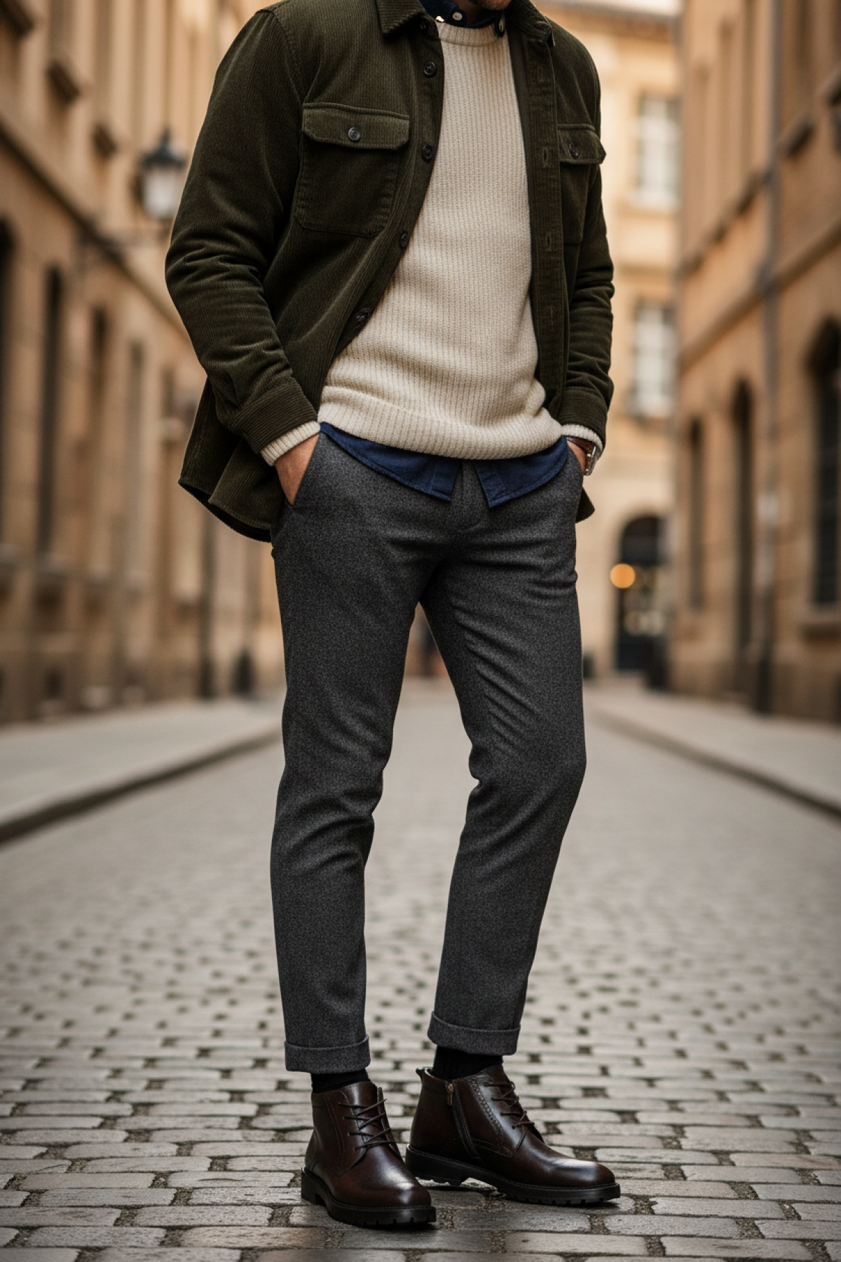 INCI HEURE F 5PR Kahverengi Erkek Klasik Bot - Görsel 3