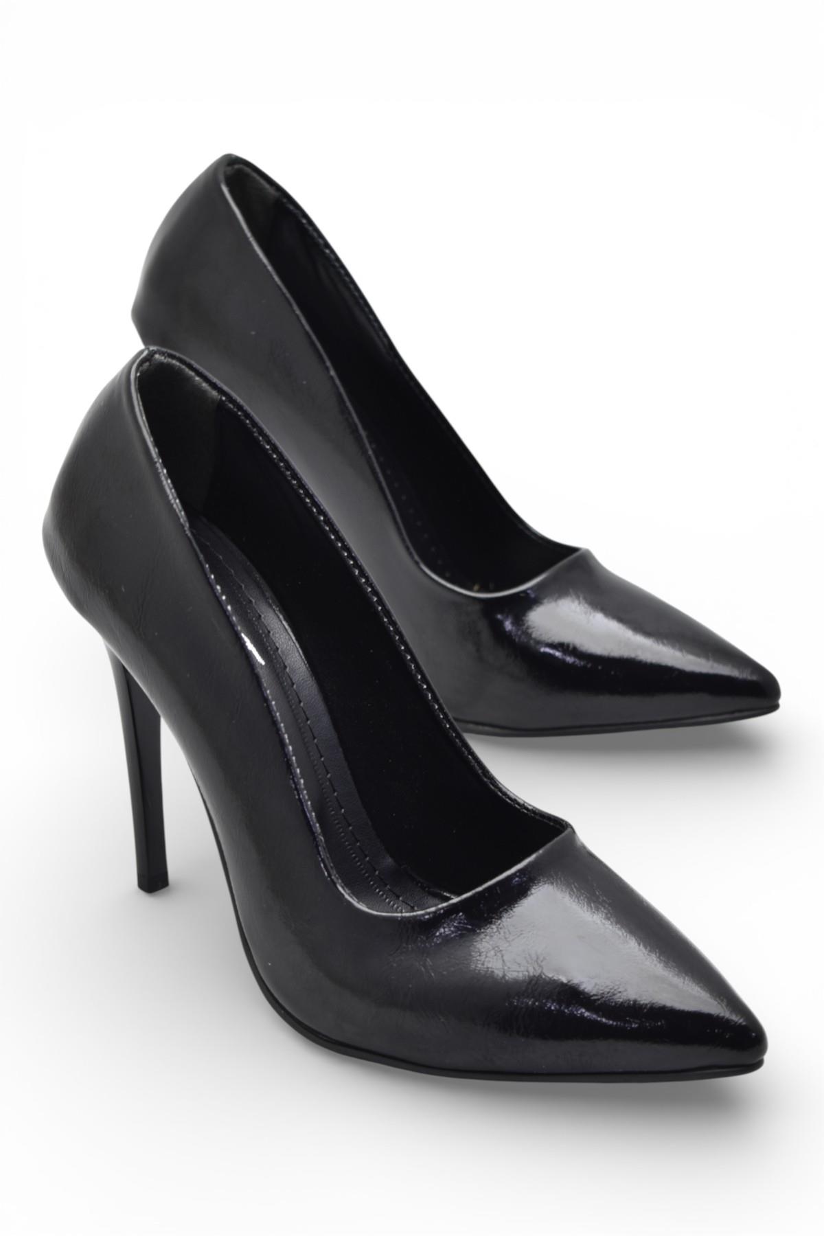 803 Stiletto Kadın Topuklu Ayakkabı 10,5 cm İnce Topuk Abiye Düğün Nişan Ayakkabısı - Görsel 2