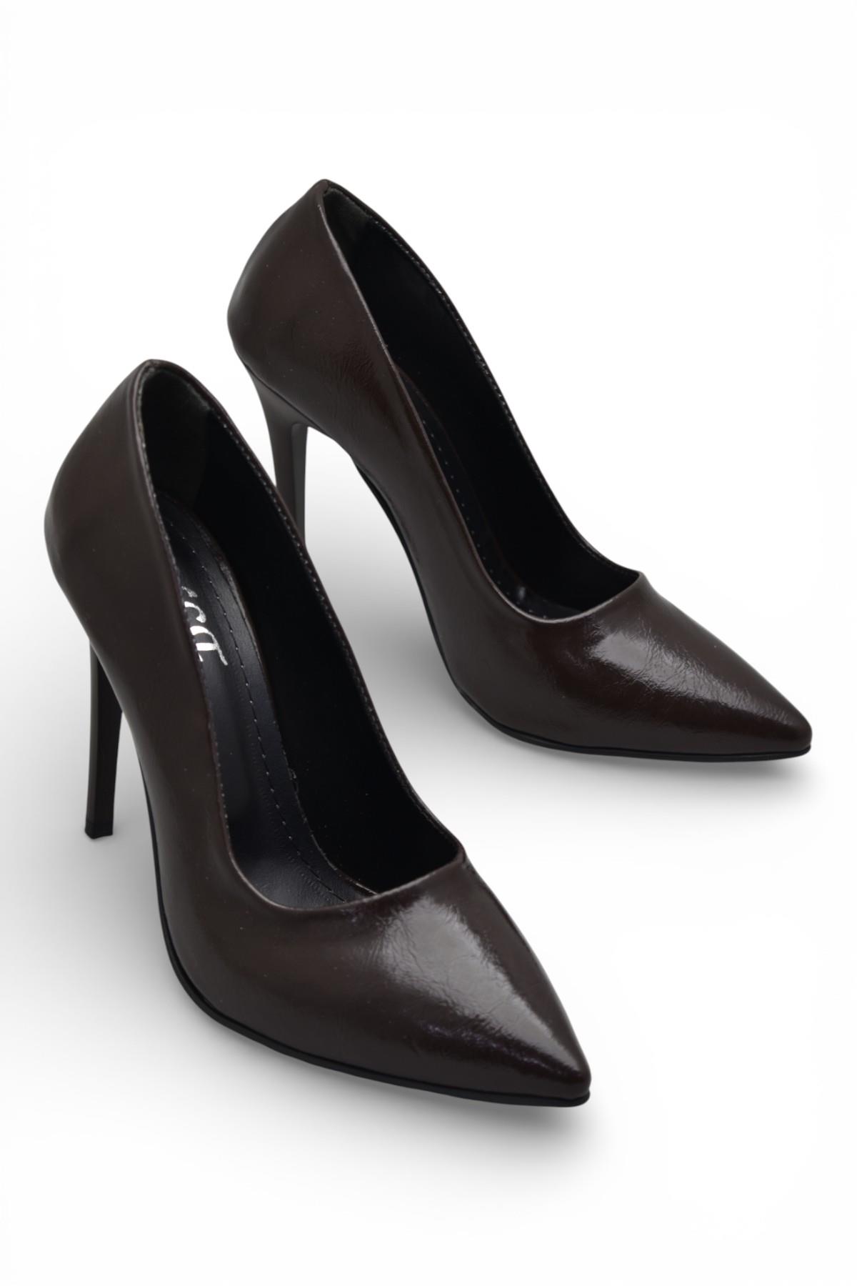 803 Stiletto Kadın Topuklu Ayakkabı 10,5 cm İnce Topuk Abiye Düğün Nişan Ayakkabısı - Görsel 3