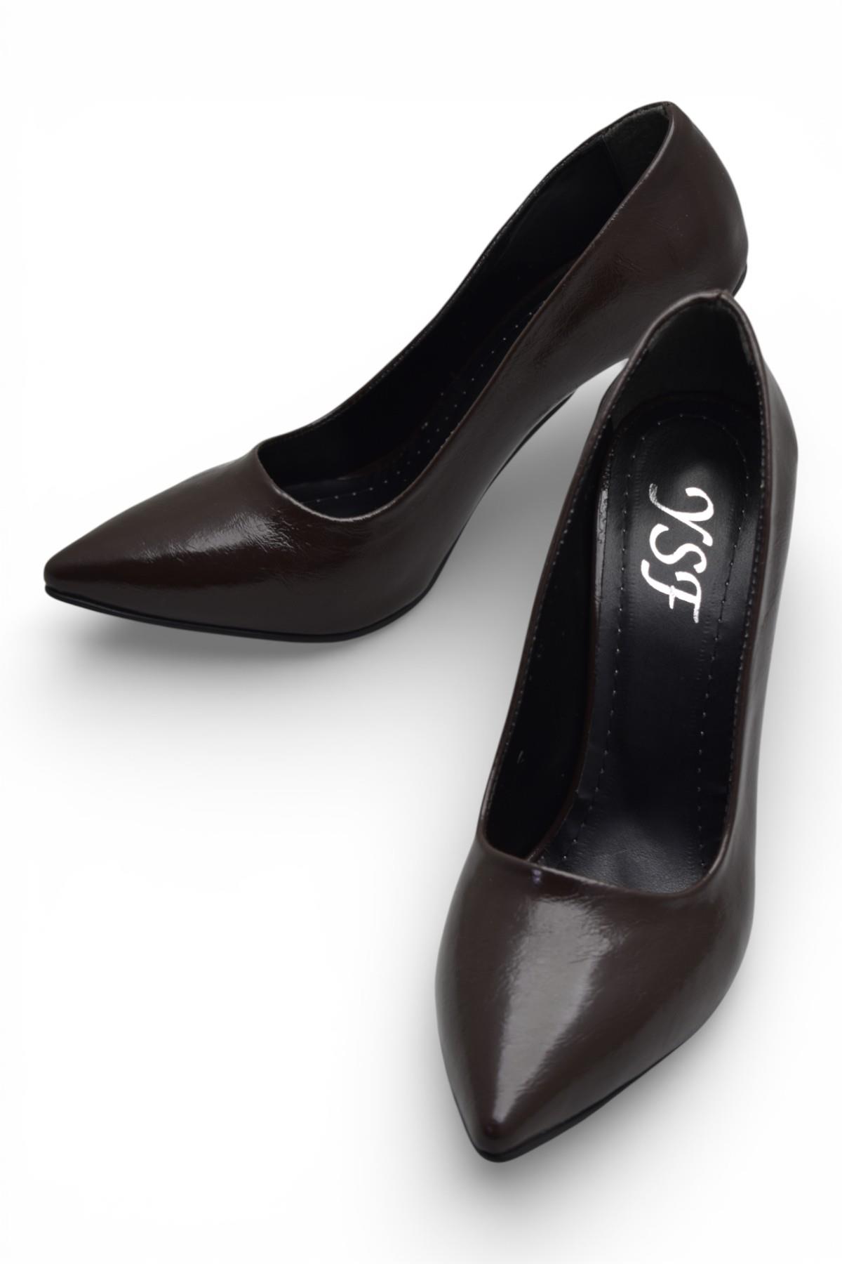 803 Stiletto Kadın Topuklu Ayakkabı 10,5 cm İnce Topuk Abiye Düğün Nişan Ayakkabısı - Görsel 4