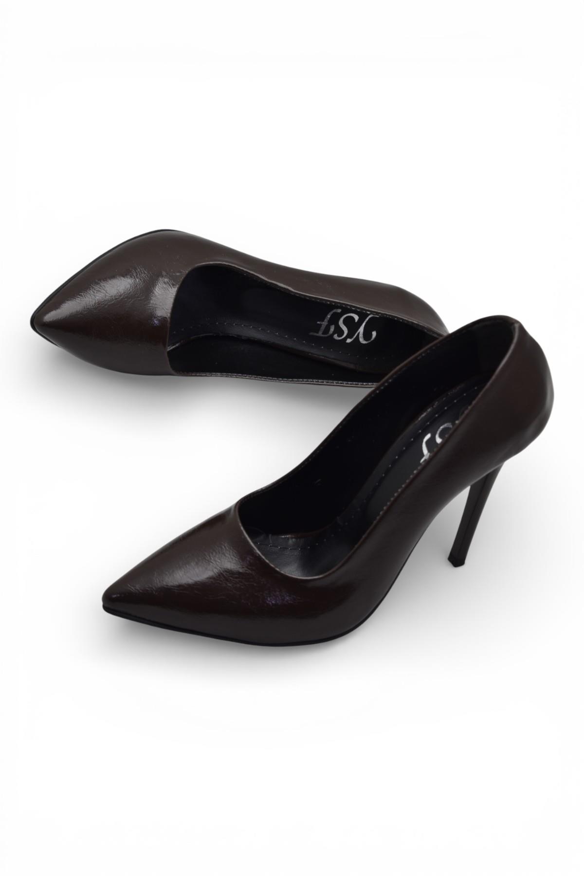 803 Stiletto Kadın Topuklu Ayakkabı 10,5 cm İnce Topuk Abiye Düğün Nişan Ayakkabısı - Görsel 6