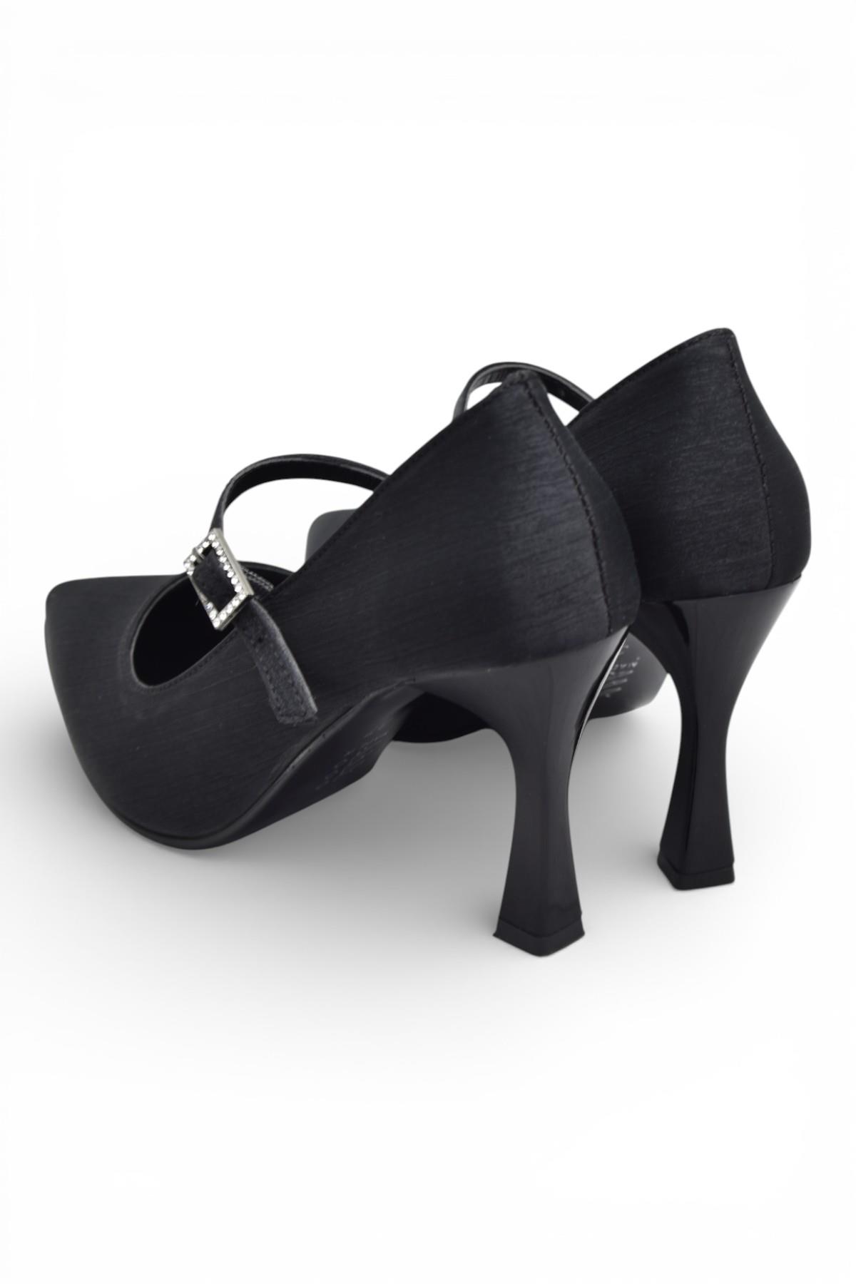 801 Kadın Topuklu Ayakkabı 9 cm Kadeh Topuk Abiye Düğün Nişan Ayakkabısı - Görsel 7