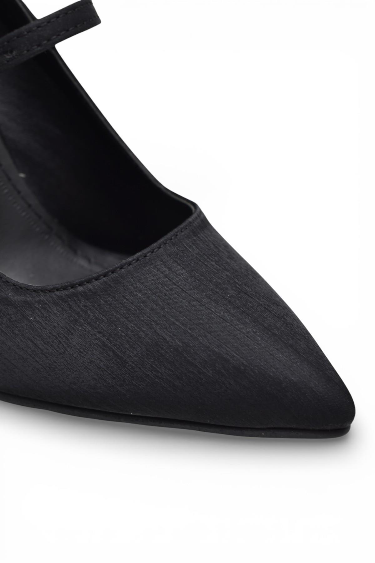 801 Kadın Topuklu Ayakkabı 9 cm Kadeh Topuk Abiye Düğün Nişan Ayakkabısı - Görsel 8