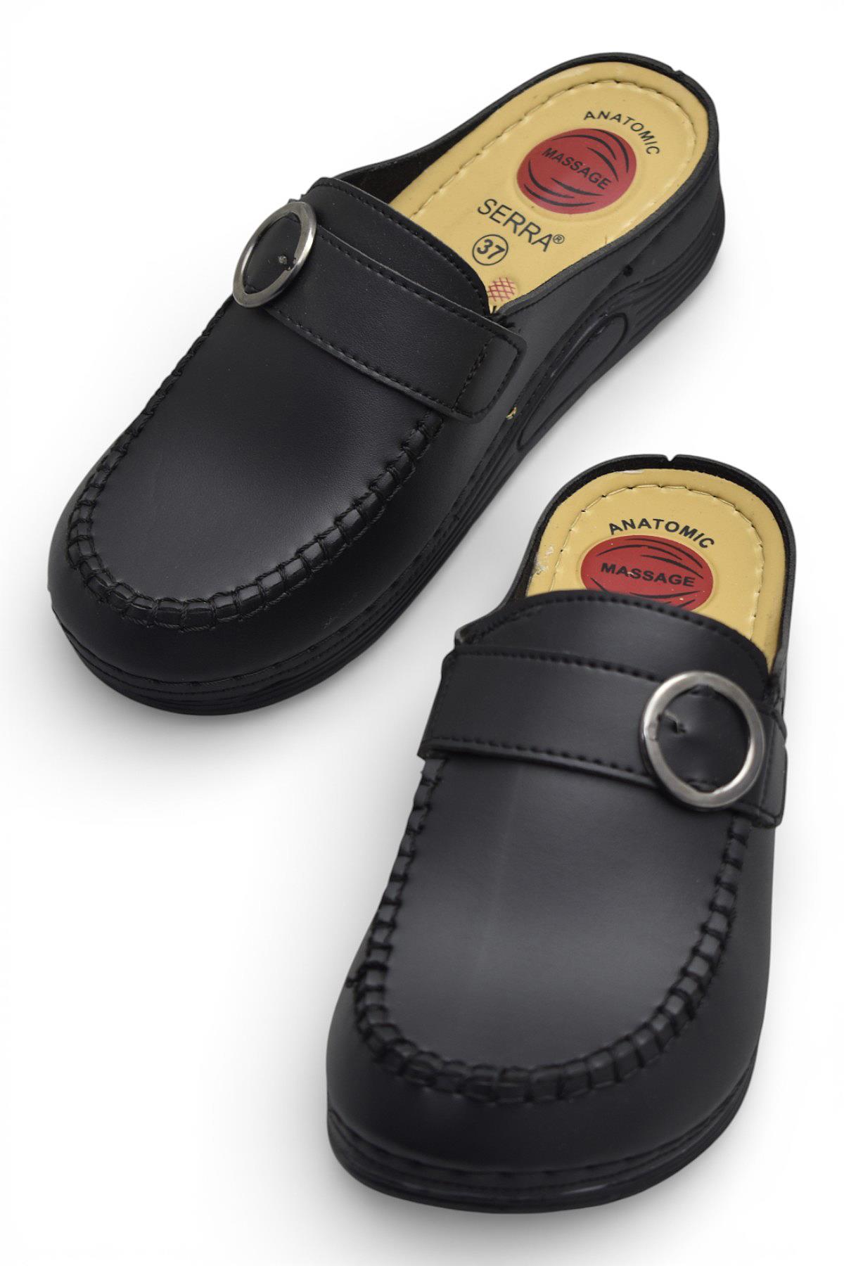 1504 Rahat Ortopedik Taban Günlük Kadın Terlik Önü Kapalı Kadın Terlik - Görsel 3