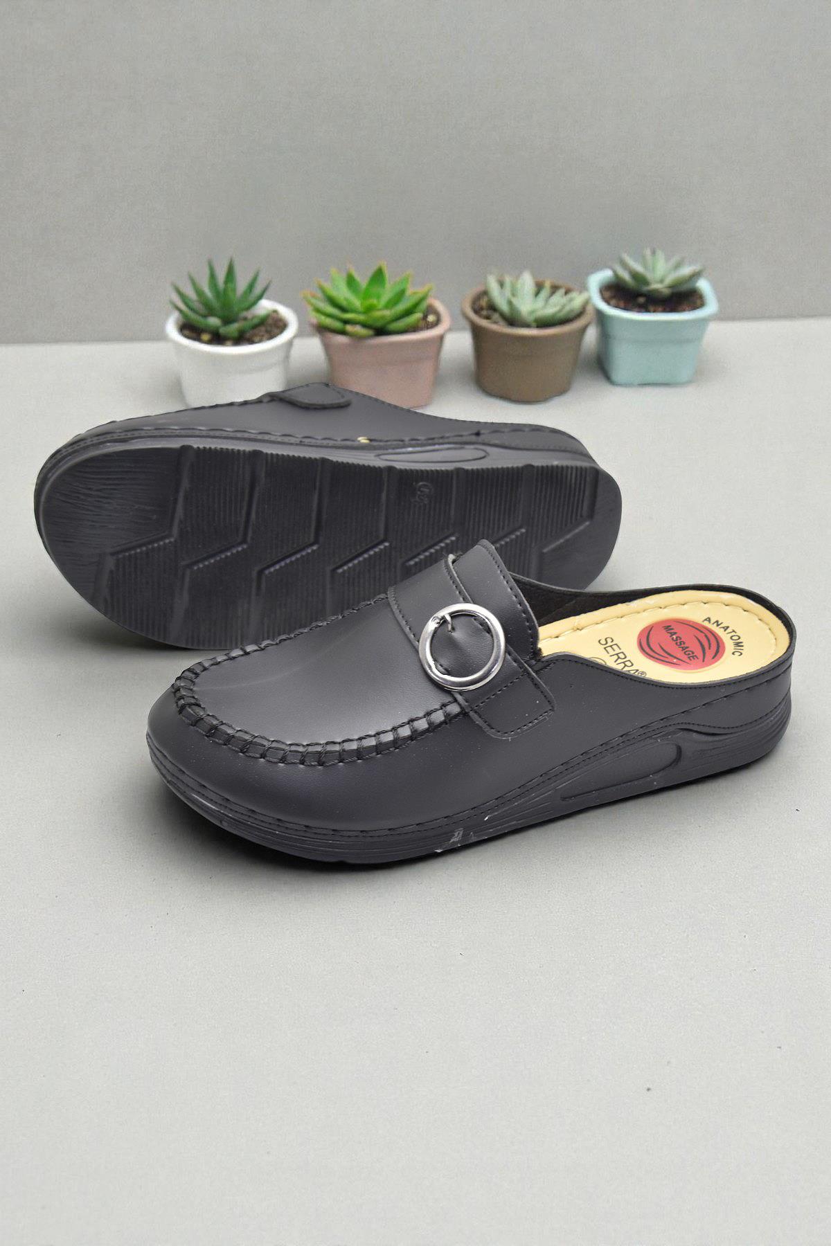 1504 Rahat Ortopedik Taban Günlük Kadın Terlik Önü Kapalı Kadın Terlik - Görsel 4