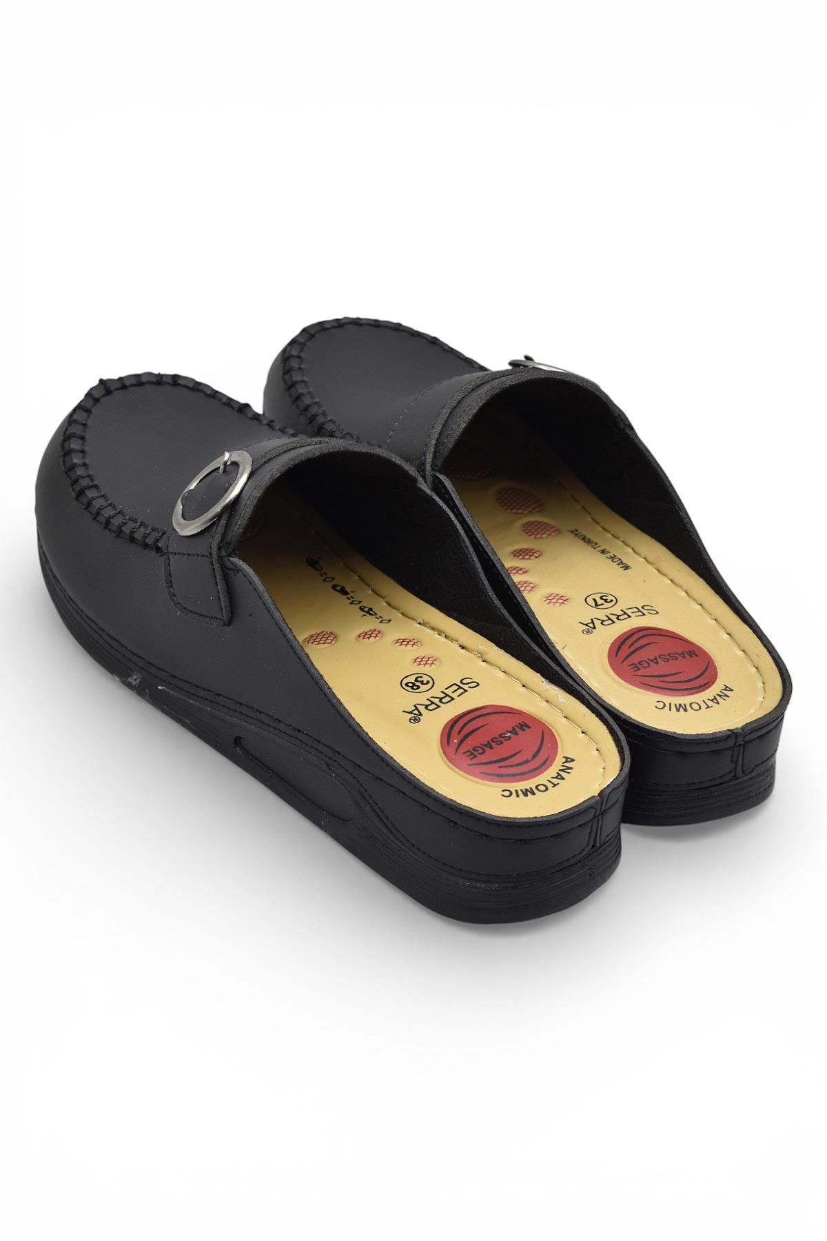 1504 Rahat Ortopedik Taban Günlük Kadın Terlik Önü Kapalı Kadın Terlik - Görsel 5