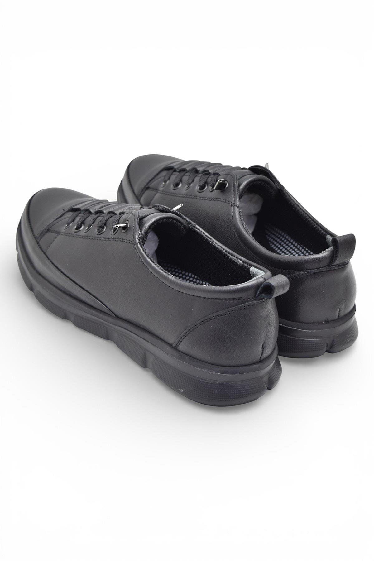 Ispartalılar Ispartalılar Siyah 605 Tam Ortopedik Poli Hafif Taban Günlük Hakiki Deri Kadın Ayakkabı Lastikli Casual Ayakkabı | Flo Siyah - 5. görsel