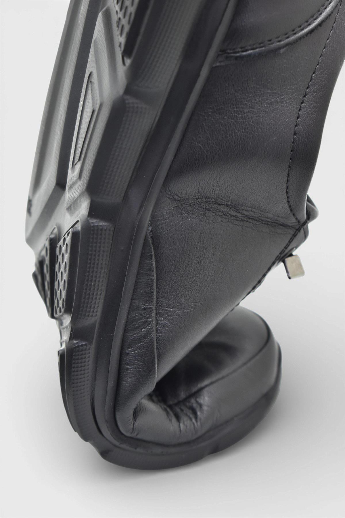 Ispartalılar Ispartalılar Siyah 605 Tam Ortopedik Poli Hafif Taban Günlük Hakiki Deri Kadın Ayakkabı Lastikli Casual Ayakkabı | Flo Siyah - 8. görsel