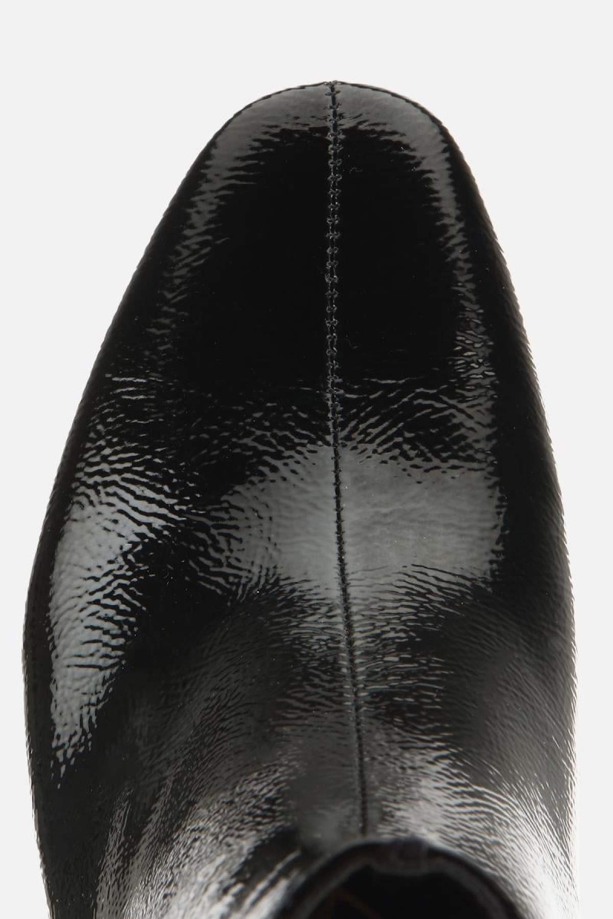 Yaya By Hotiç Yaya By Hotiç Kadın Rugan Siyah Dikiş Detaylı Küt Burunlu Topuklu Bot | Flo Siyah - 6. görsel