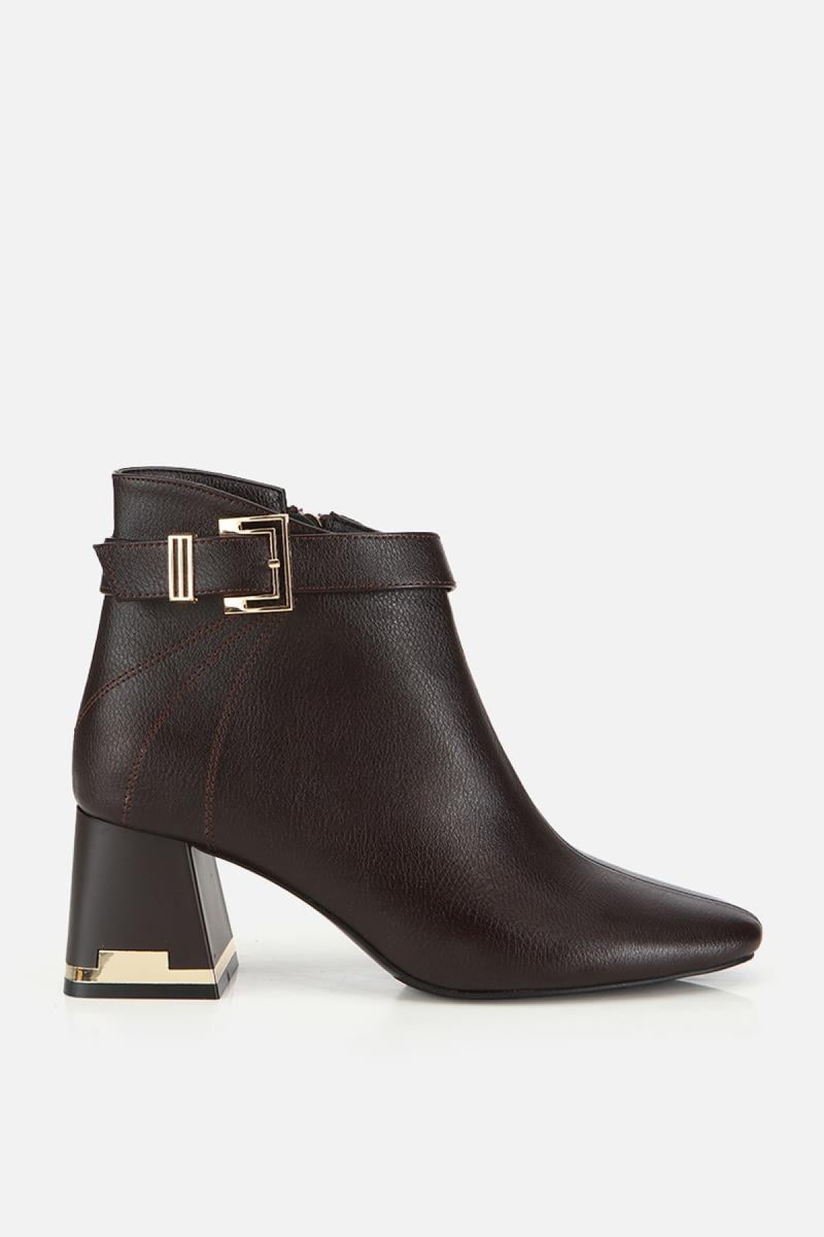 Yaya By Hotiç Yaya By Hotiç Kadın Kahverengi Kemer Detaylı Topuklu Bot | Flo Kahverengi - 2. görsel